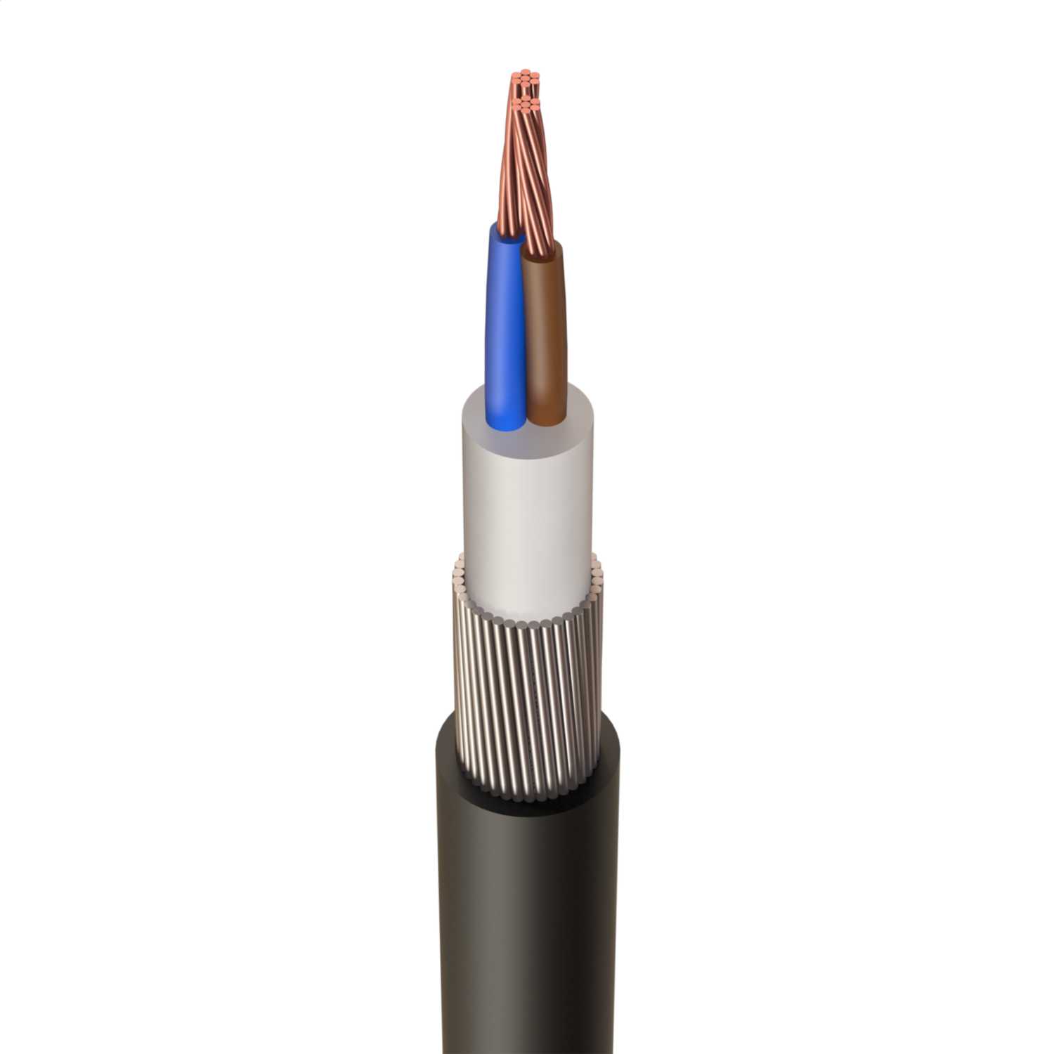 25mm² 2 Core LSF SWA XLPE Armoured Cable (Cut Length Sold By The Mtr