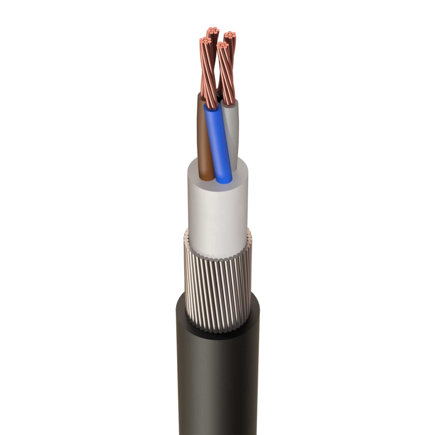 SWA cable 6944X 4 core 4 x 2.5 mm² armoured cable cut to order price per metre