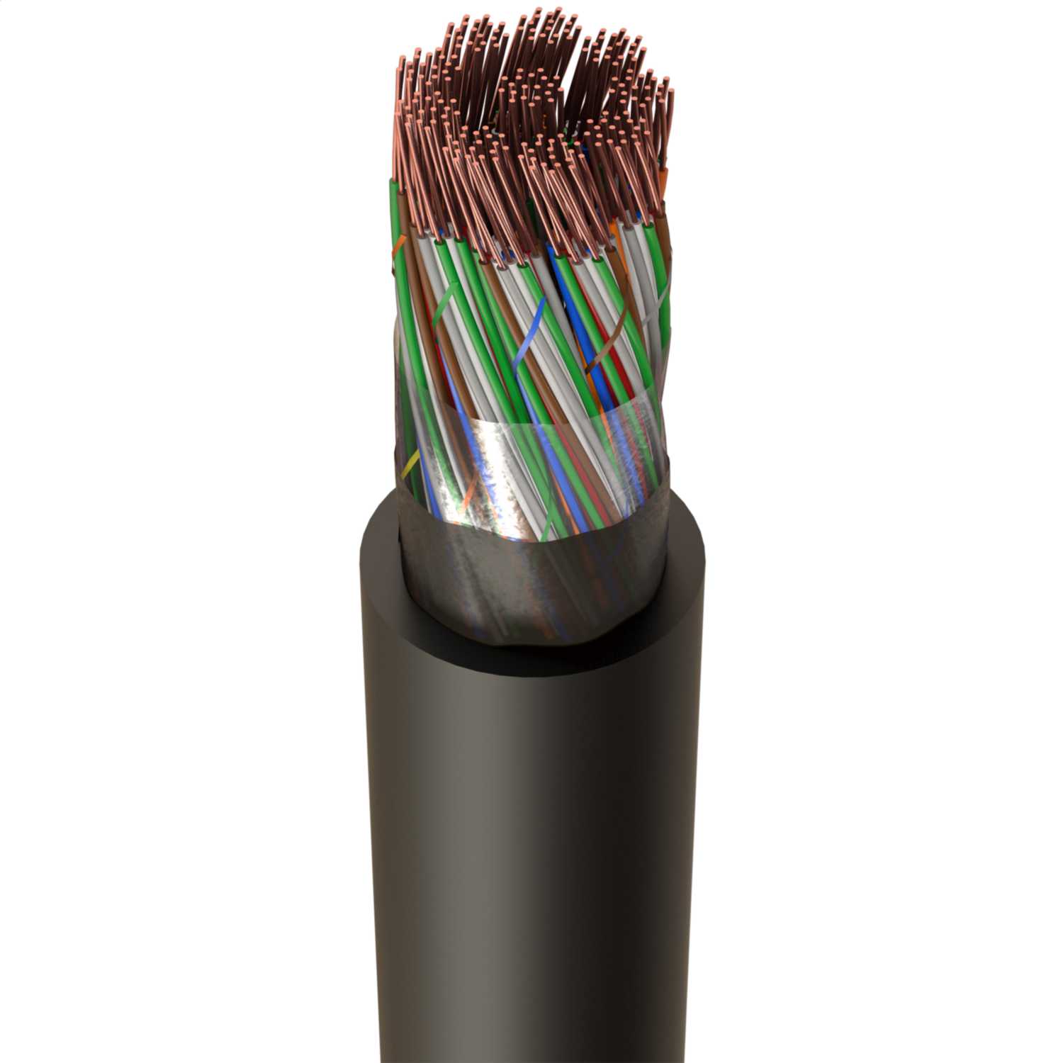 CW1128 100 Pair Telephone Cable Black (Cut Length Sold By The Mtr