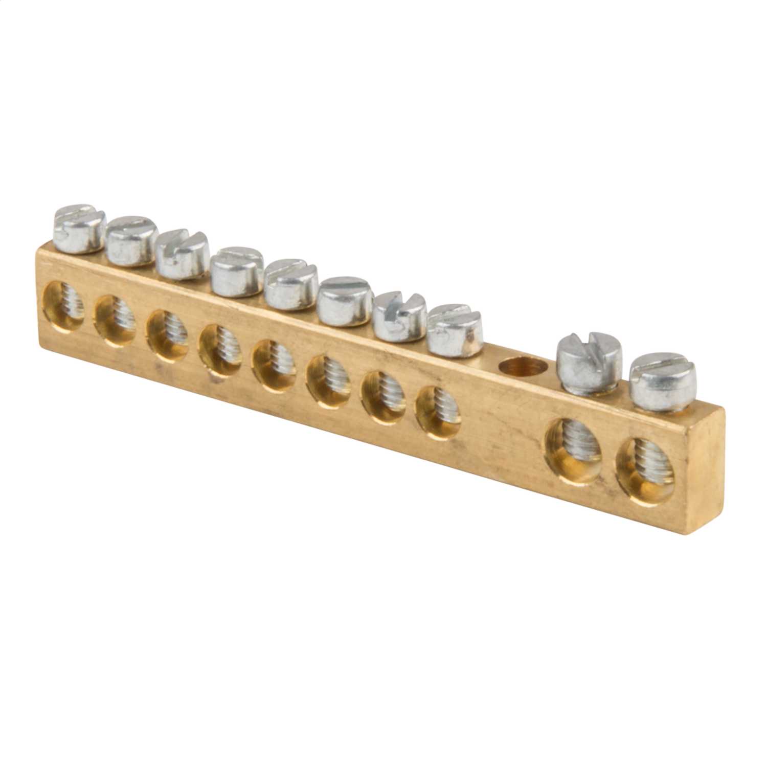 Mcg 10 Way Brass Terminal Bar With 2x16mm² And 8x10mm² Holes Sold In 1s 10043 Cef 0623