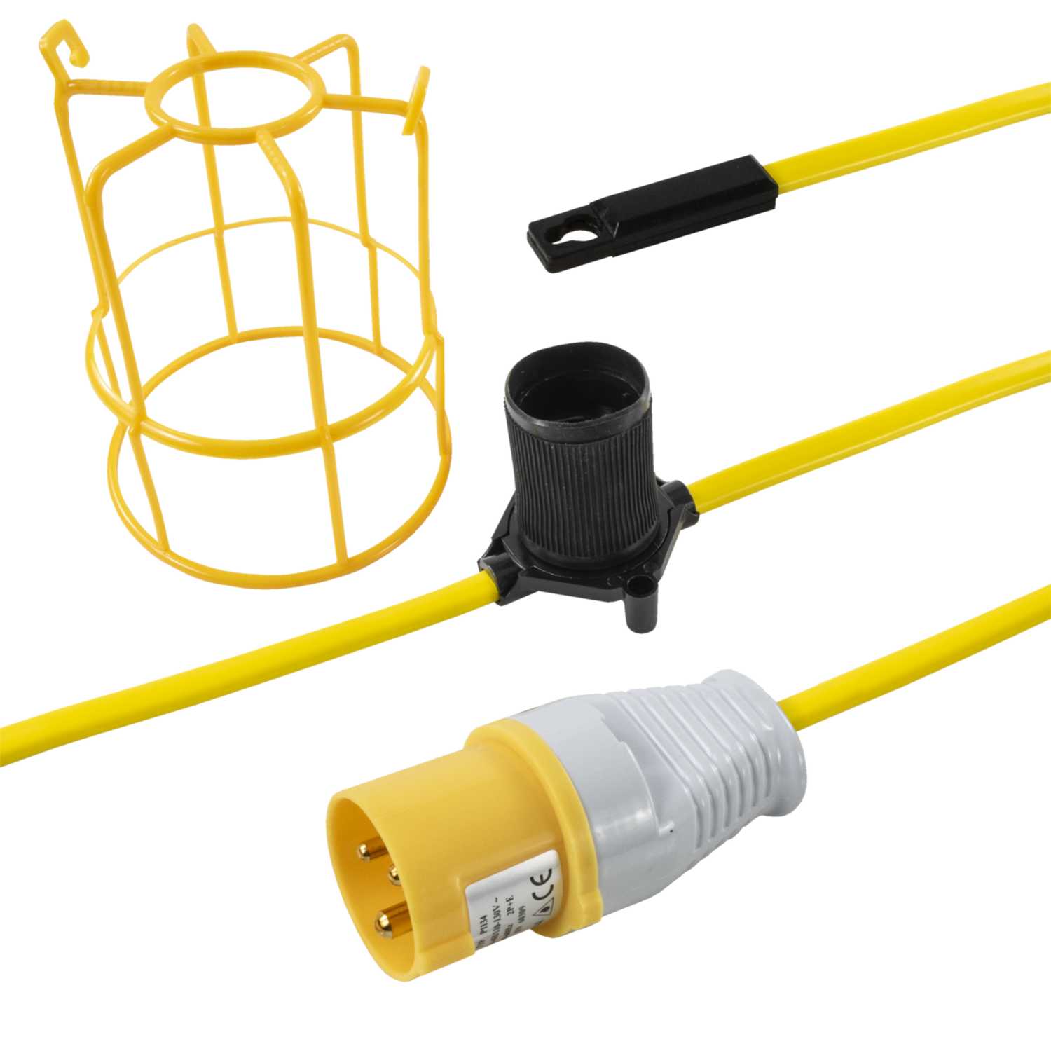 MCG 25m 110V Yellow Festoon Kit Complete with BC Lamp Holders (25MFKBC