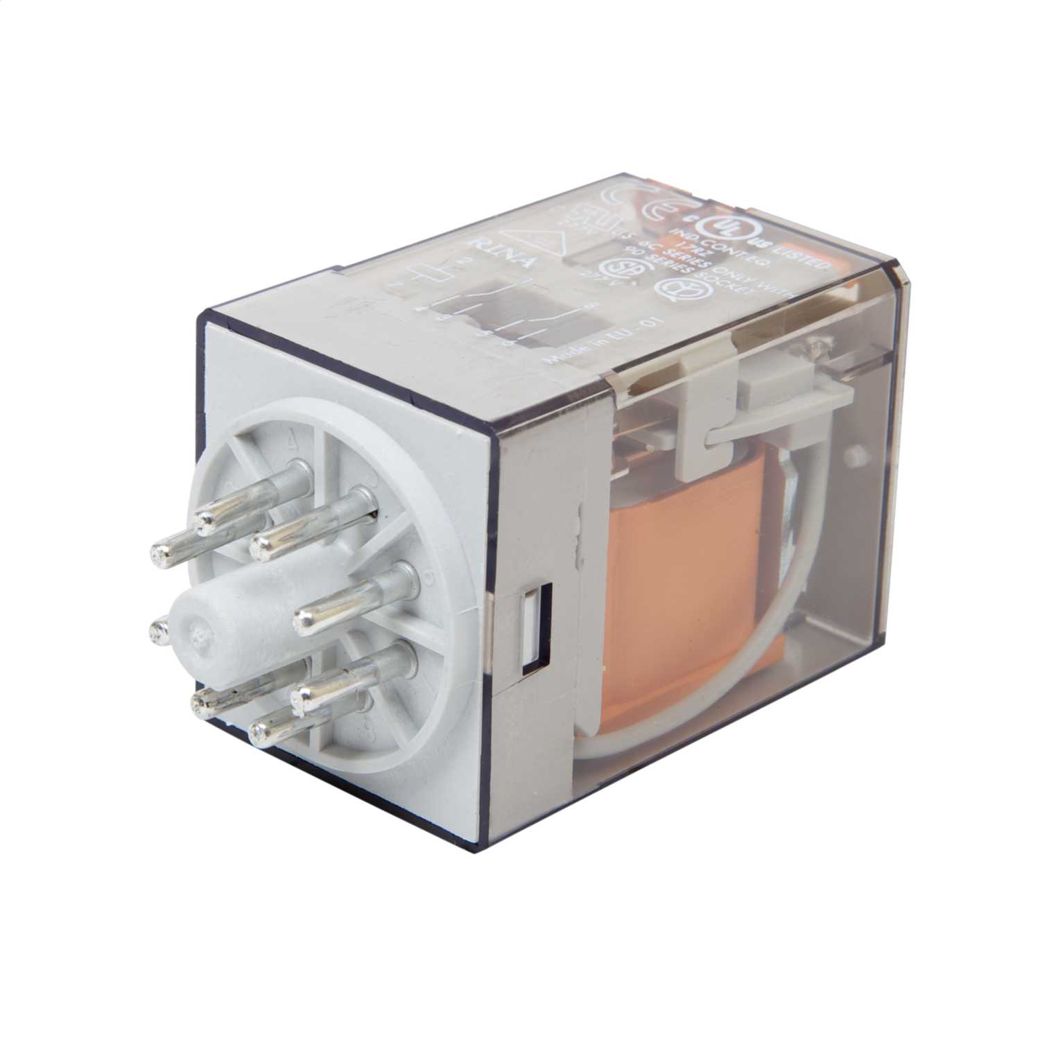 Finder 8 Pin 230V AC 10A 2 Pole Octal Base Plug In Relay (60128230