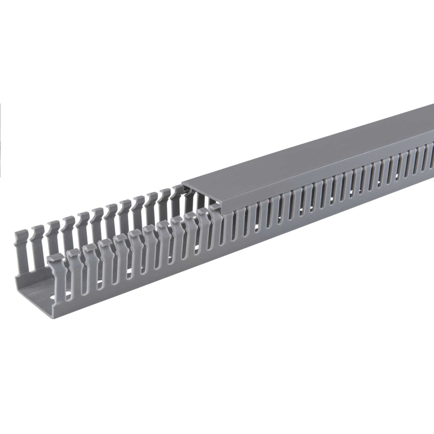 MCG 40mm x 40mm Open Slotted Trunking Grey (2m Length) (CC40X40OST) | CEF