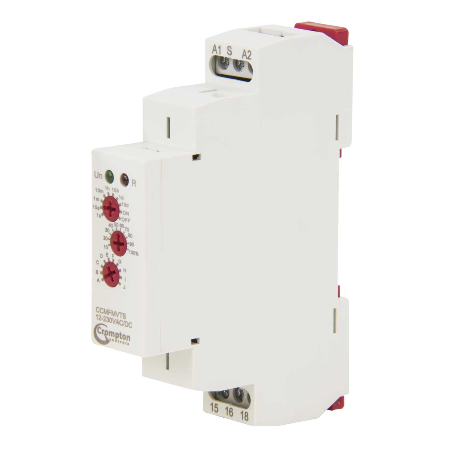 Crompton 12 to 230V AC / DC Multi Function Electronic DIN Rail Timer