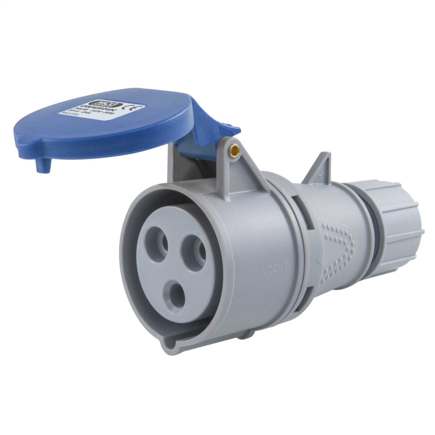 Electraline 80803 Outdoor-Steckdosenbox IP44 – 10/16A, 2P+T, 230V, Wetterfest Für Camping, Baustelle & Garten