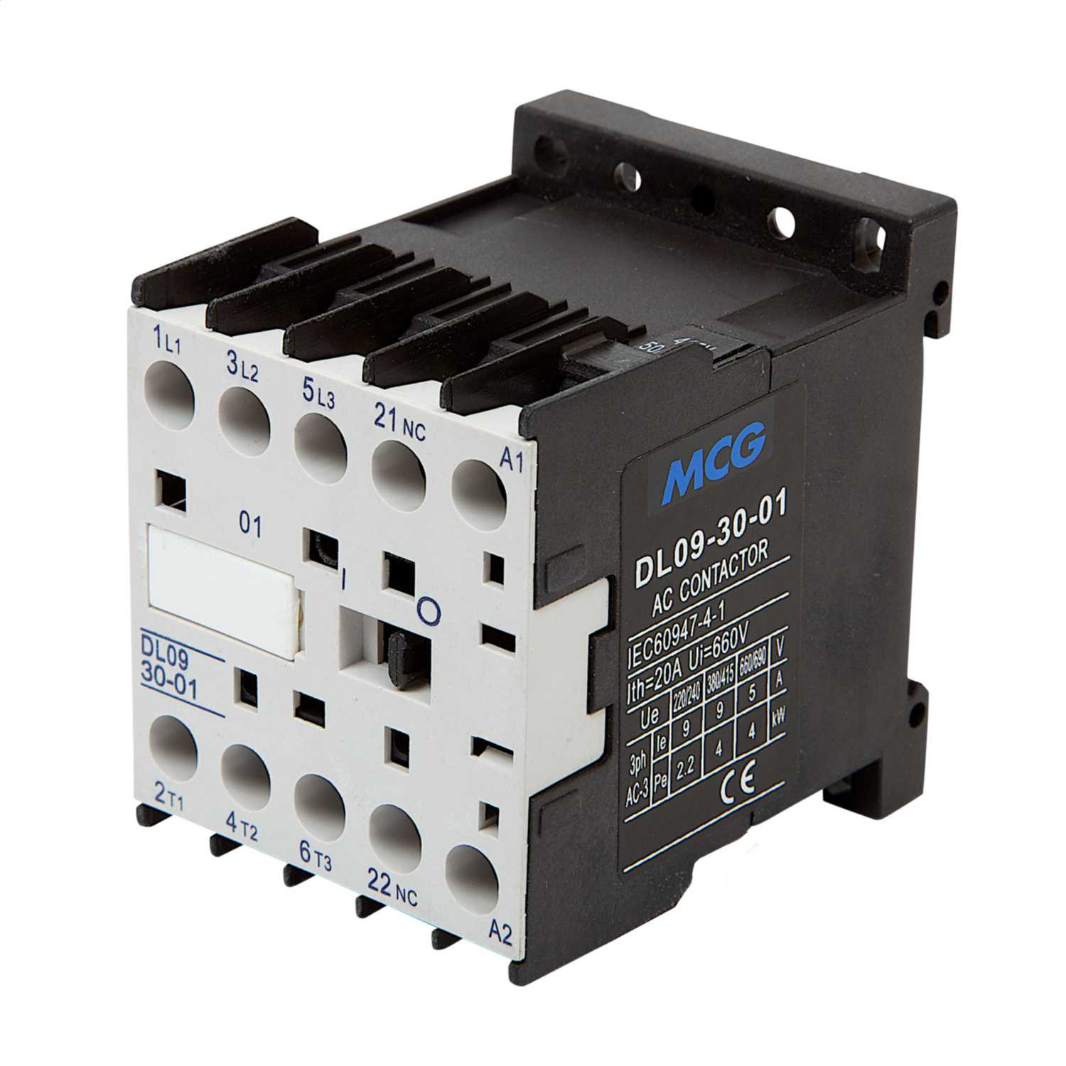 mcg-4kw-mini-contactor-3-no-contacts-110v-coil-1-nc-aux-dl09-30-01