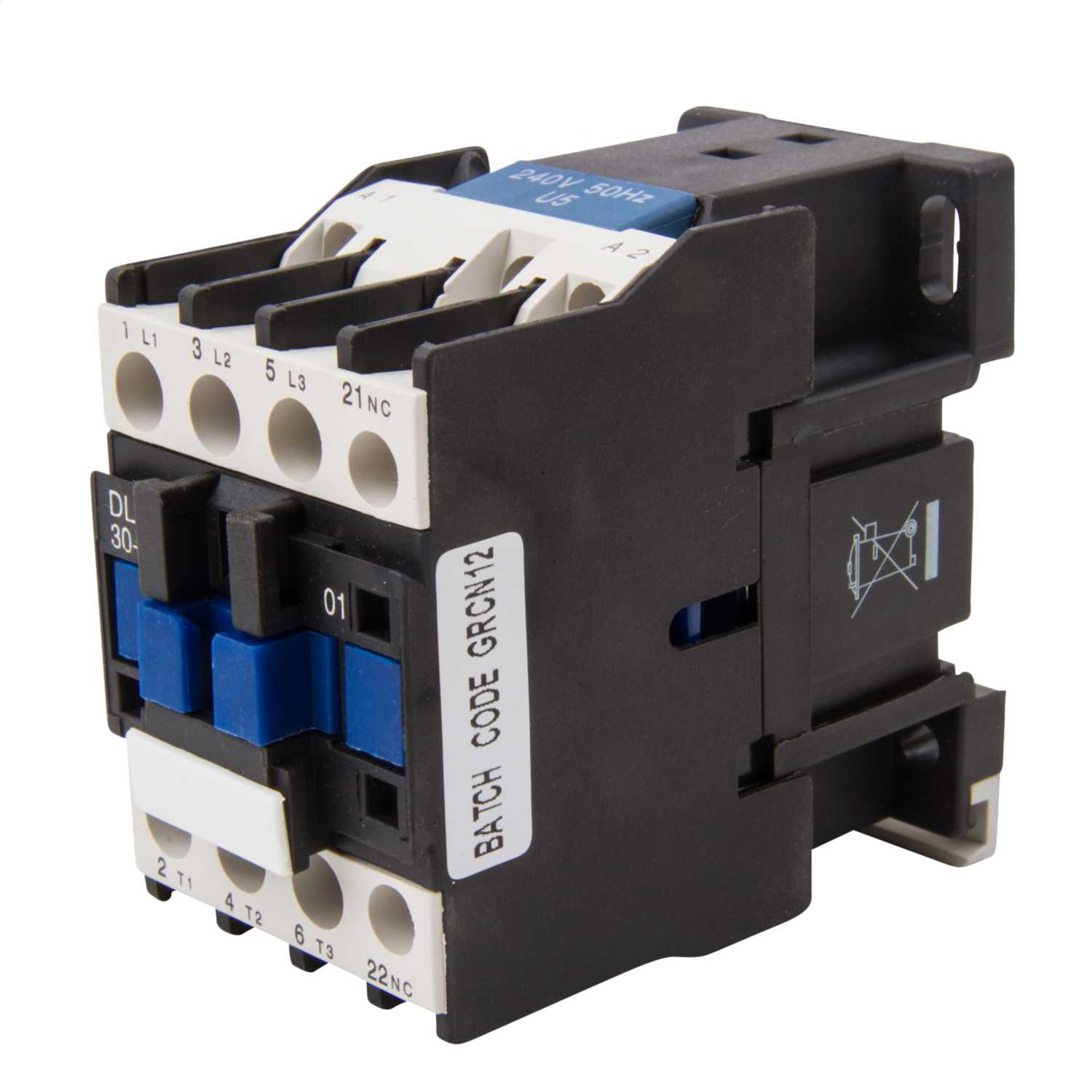 MCG 9.3kW Contactor 3 NO Contacts 230V Coil 1 NC Aux (DL18-30-01 240V ...