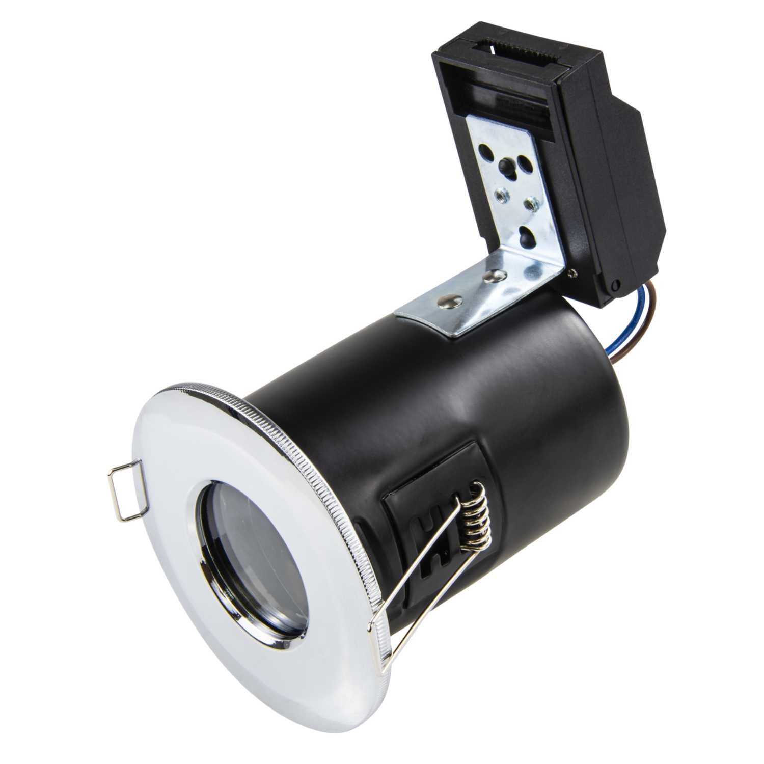 Fusion 50W GU10 Fire Rated Downlight IP65 Polished Chrome (FSFRDIP65CH) CEF