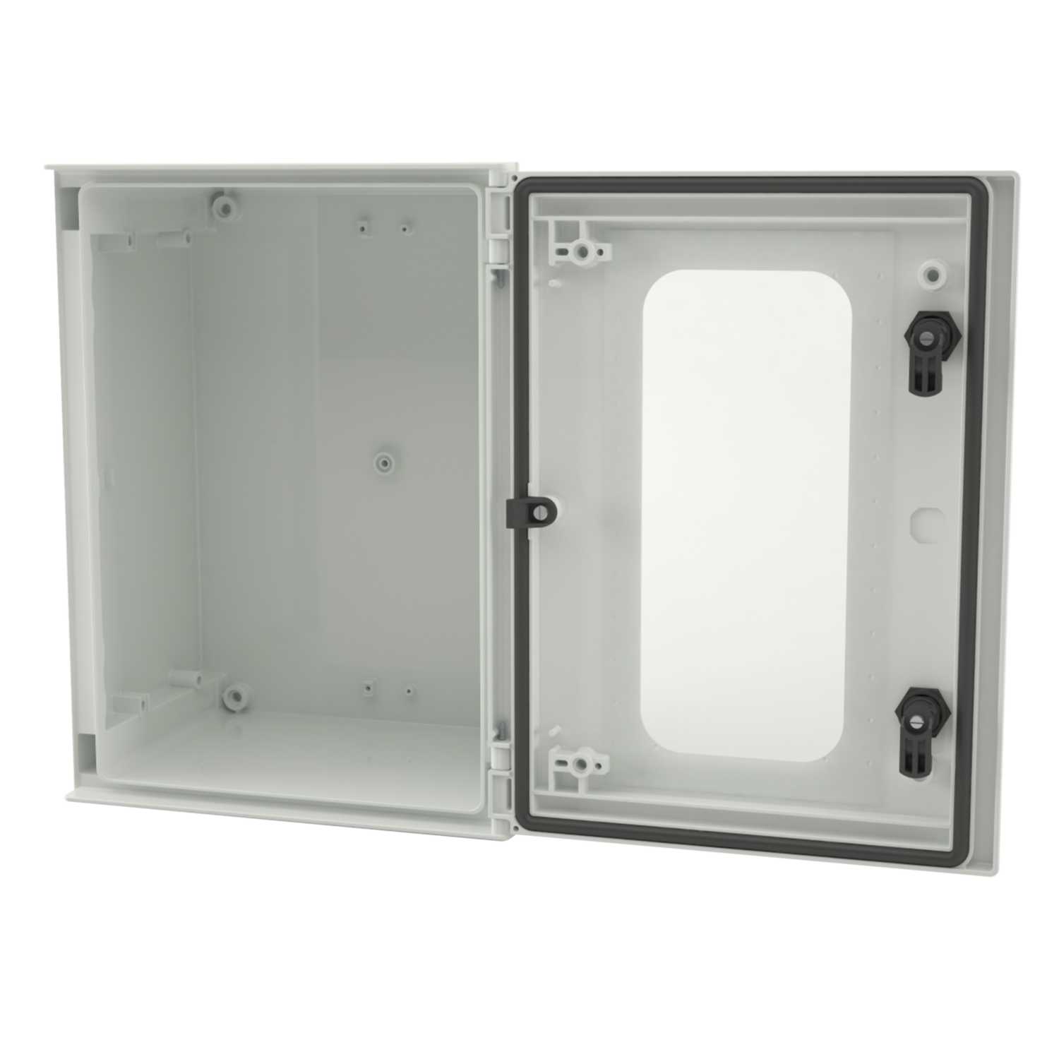 MCG 400mm x 300mm x 200mm GRP Enclosure Glazed Door Grey IP66 (HL43200P