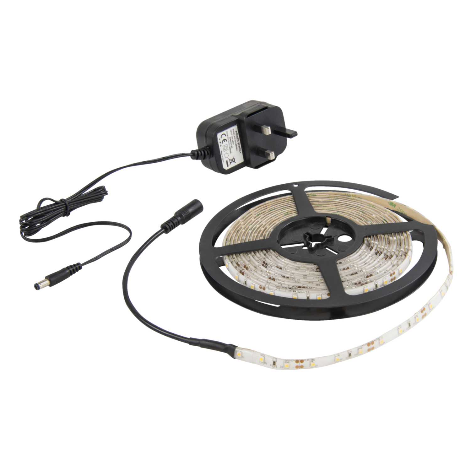 Fusion 5m x 8mm DIY PlugIn LED Strip Light Kit IP65 3000K