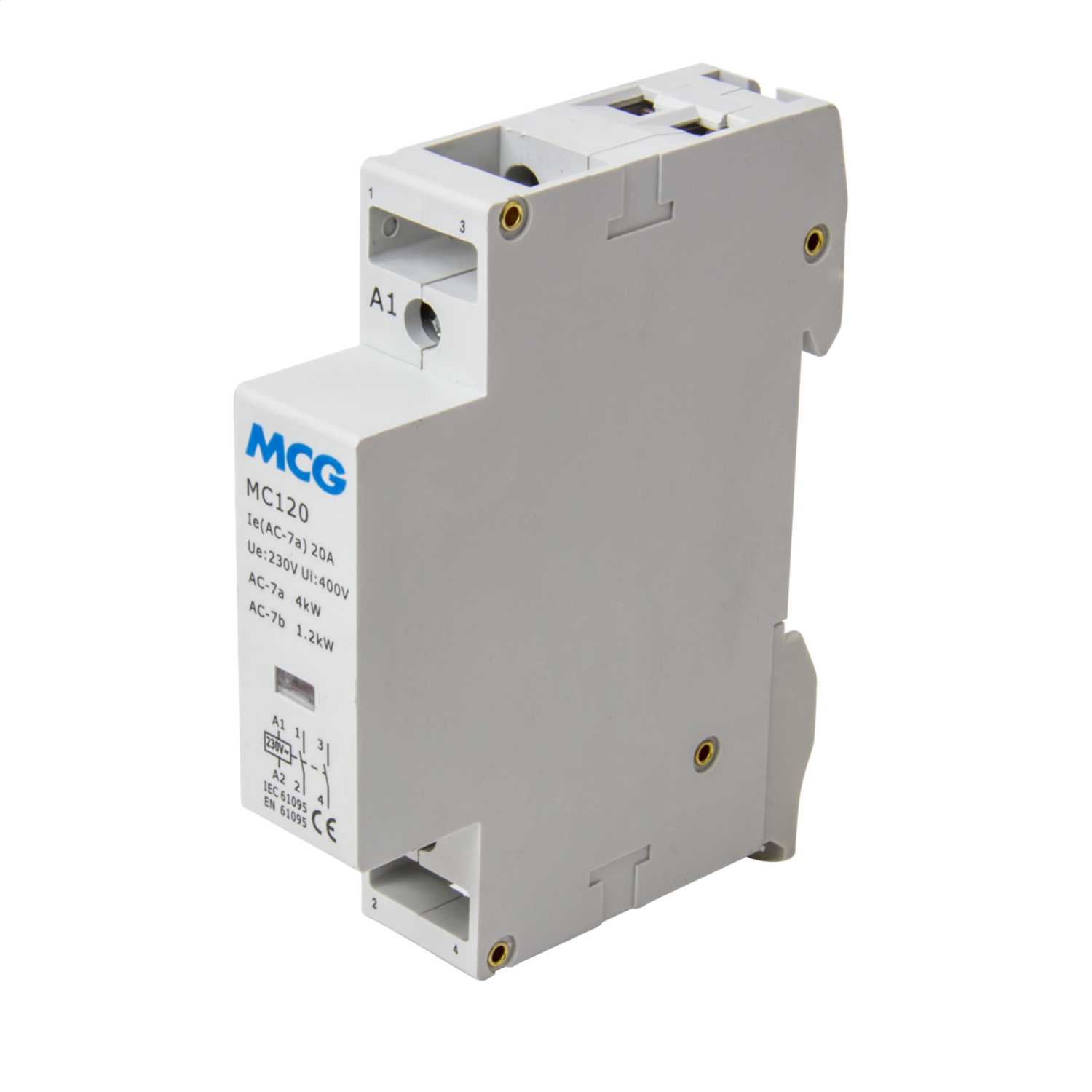 MCG 20A Modular Contactor 2 NO Contacts 230V Coil (MC120) CEF