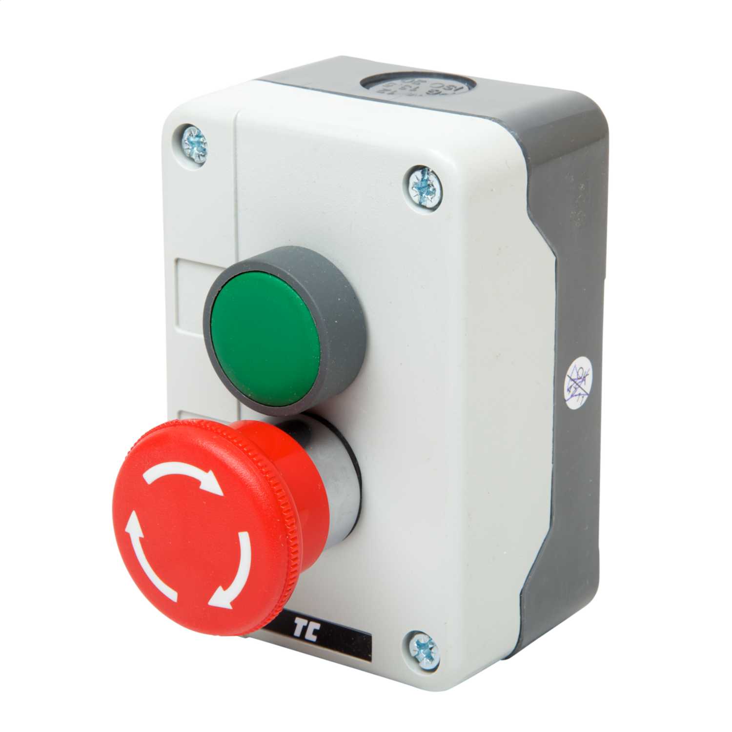 MCG 2 Way Start / Stop Twist Release Pushbutton Station IP65 (PBS2 SES ...