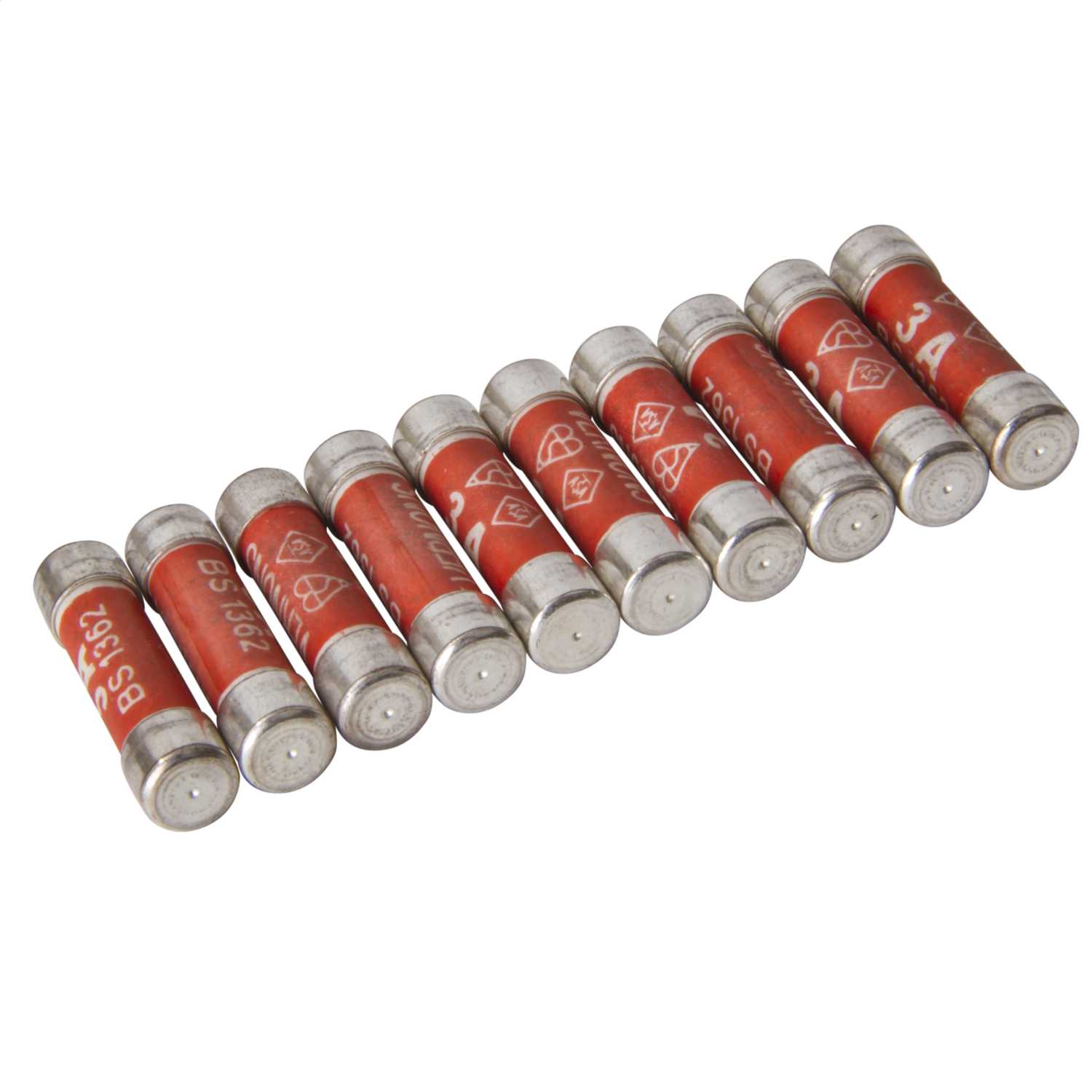 Lawson 3A BS 1362 Plug Top Fuse (Pack of 10) (PL3) CEF