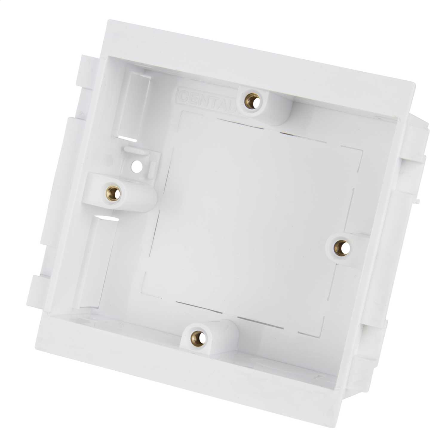 Centaur 1 Gang 32mm Vertical Back Box (4 Pillars) White (Sold in 1's ...