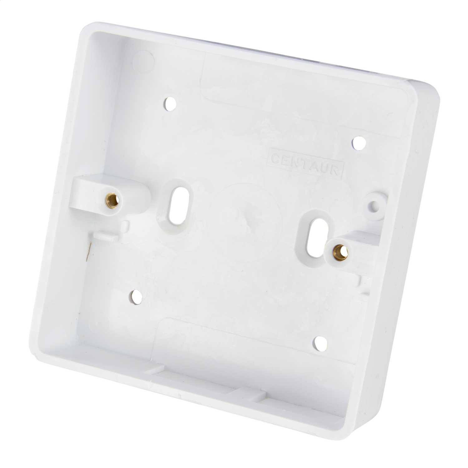 Centaur 1 Gang 25mm PVC Surface Box Round Corners White (SB 5W) | CEF