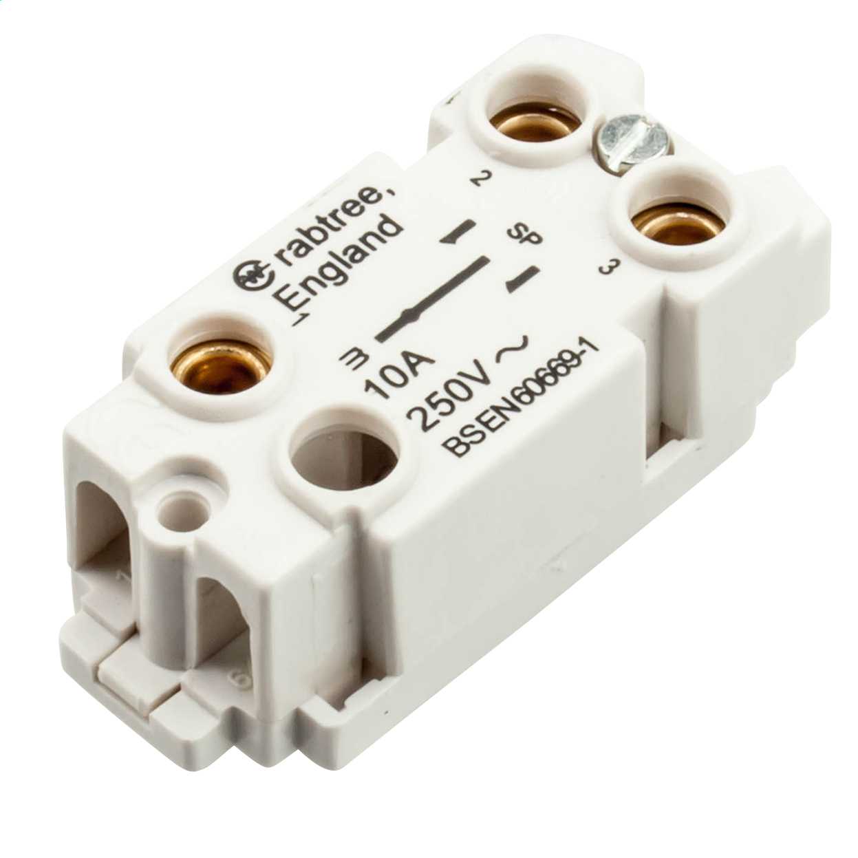 Crabtree 10A 2 Way And Off Retractive Grid Switch 4553 CEF