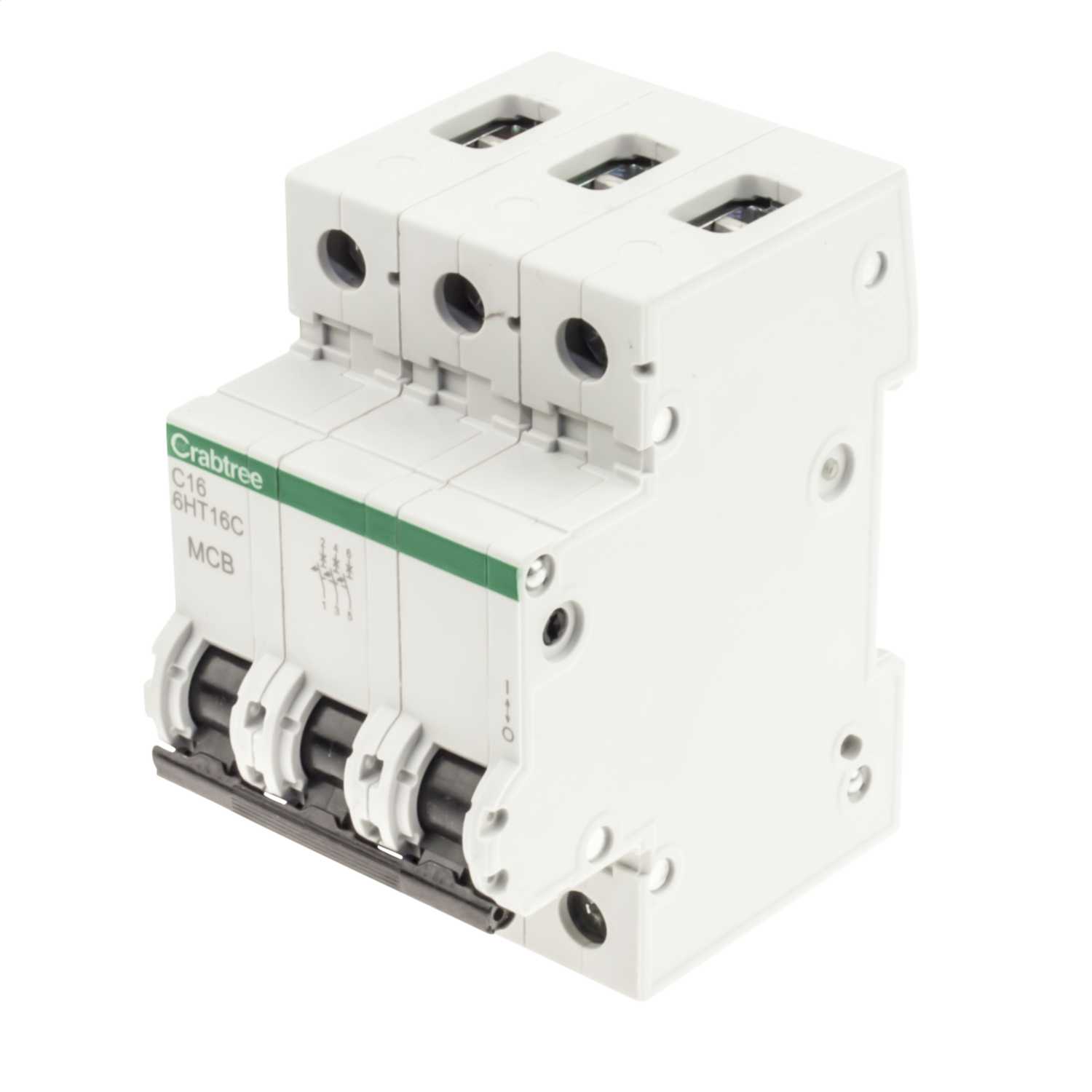 Crabtree Loadstar 6HT25B Type B 25A Triple Pole Circuit Breaker MCB ...