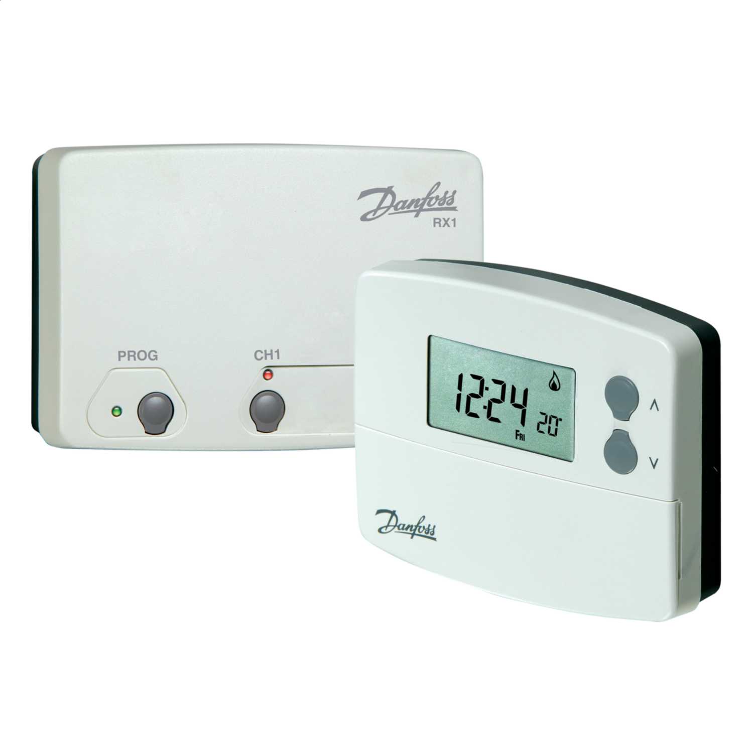 Danfoss TP5000RF Si + RX1 Electronic Programmable Room Thermostat ...