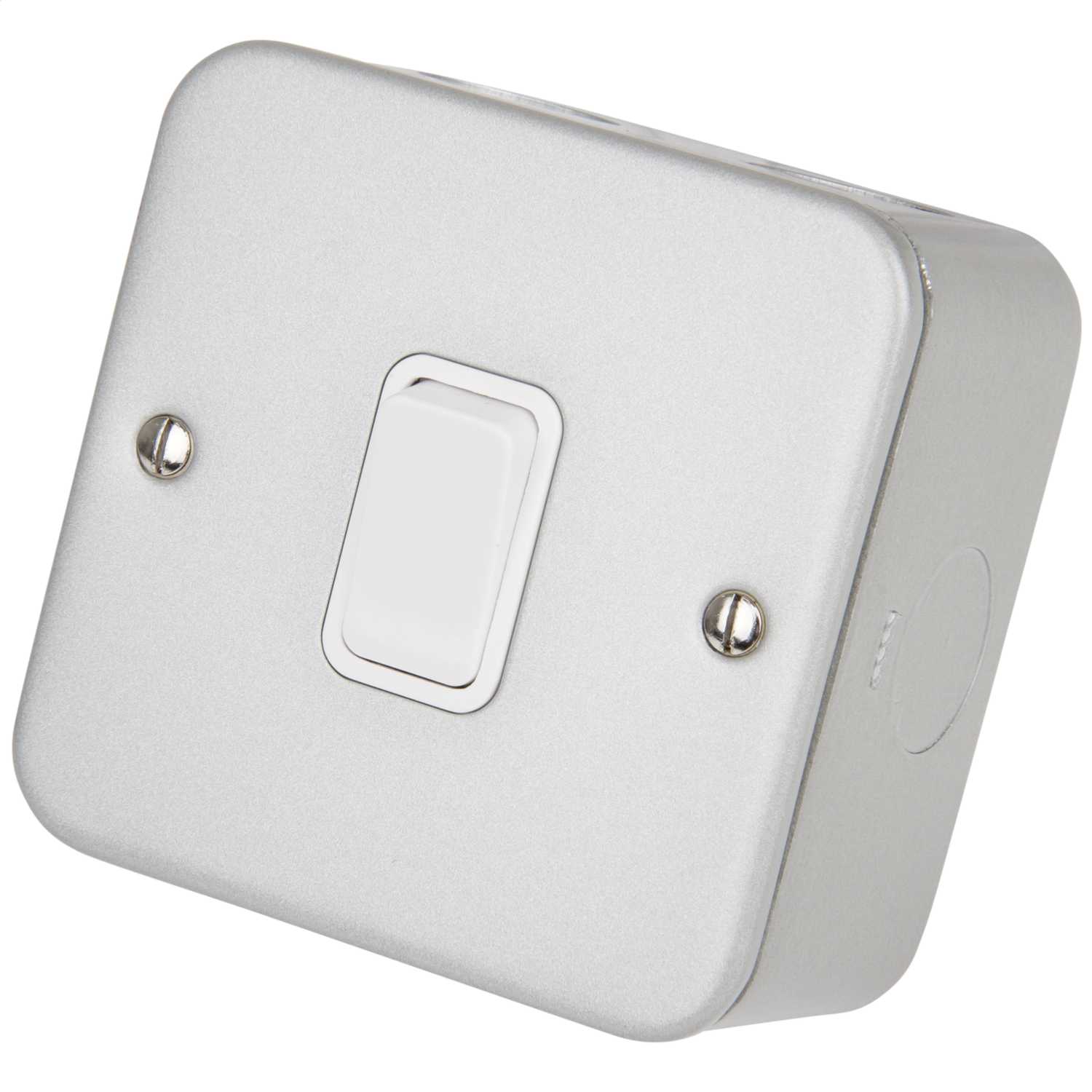 Deta 10A 1 Gang 2 Way Light Switch Metal Clad (M1203) CEF