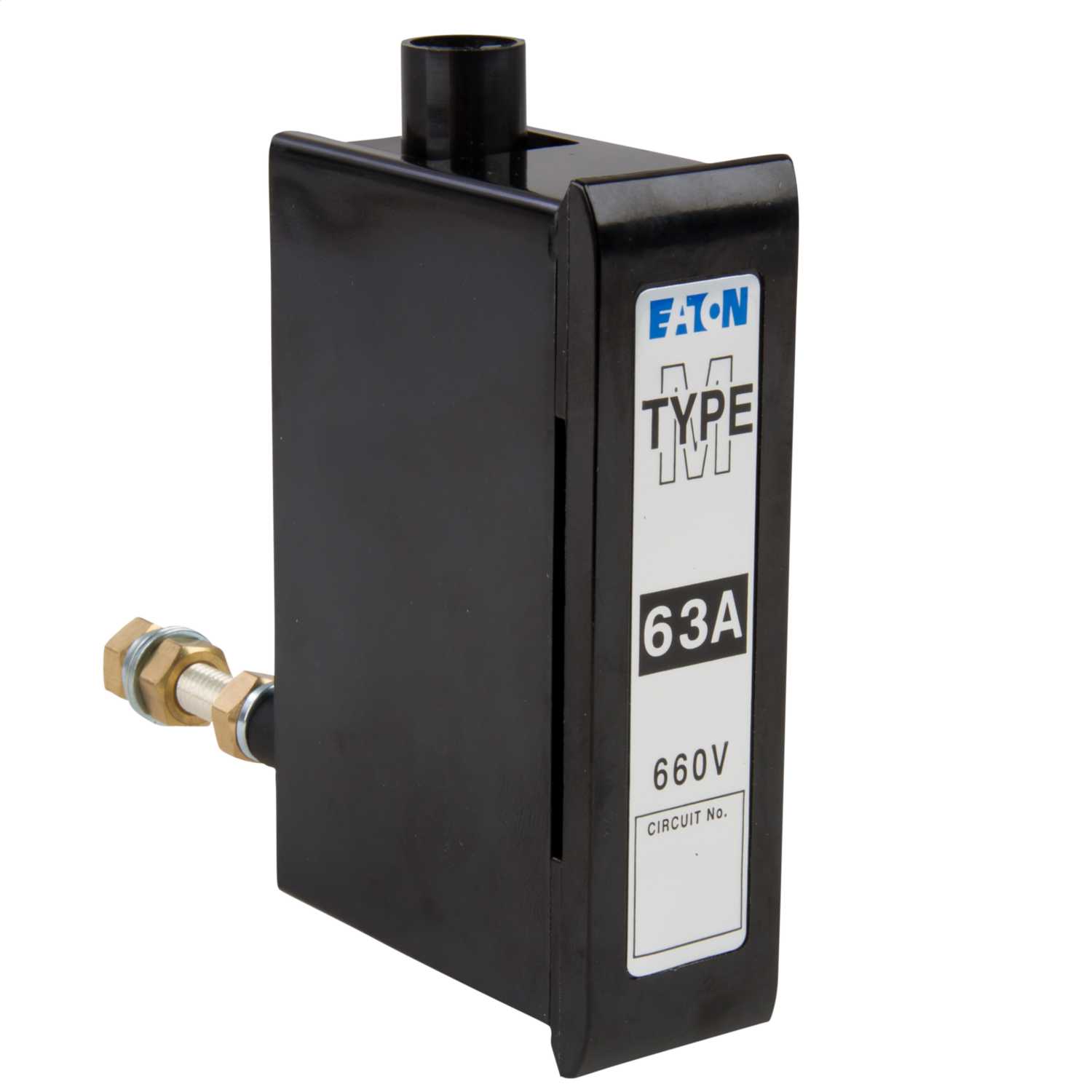 Eaton 63A Complete Fuse Unit Carrier and Base BoltIn Type D Black