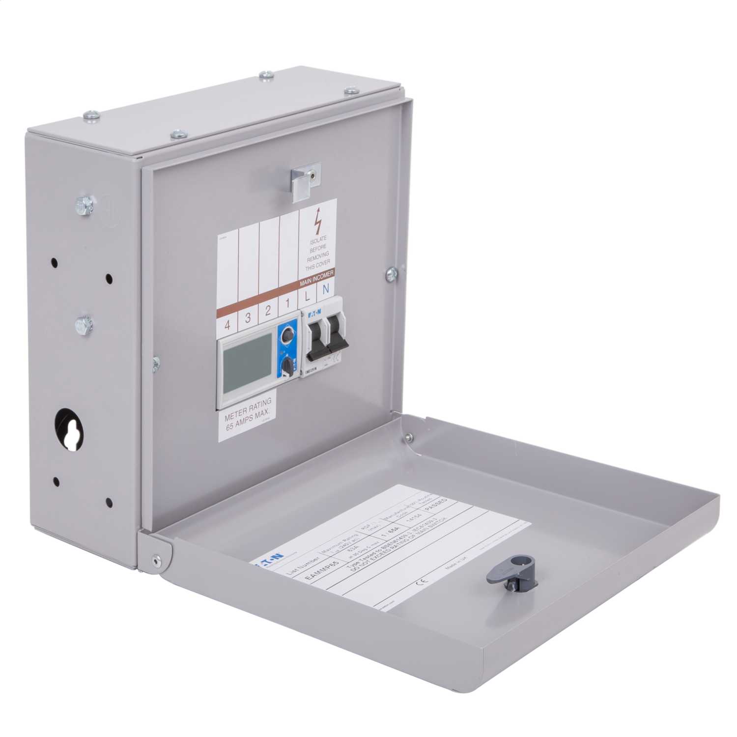 Eaton Meter Pack for Single Pole Type A Distribution Board Grey
