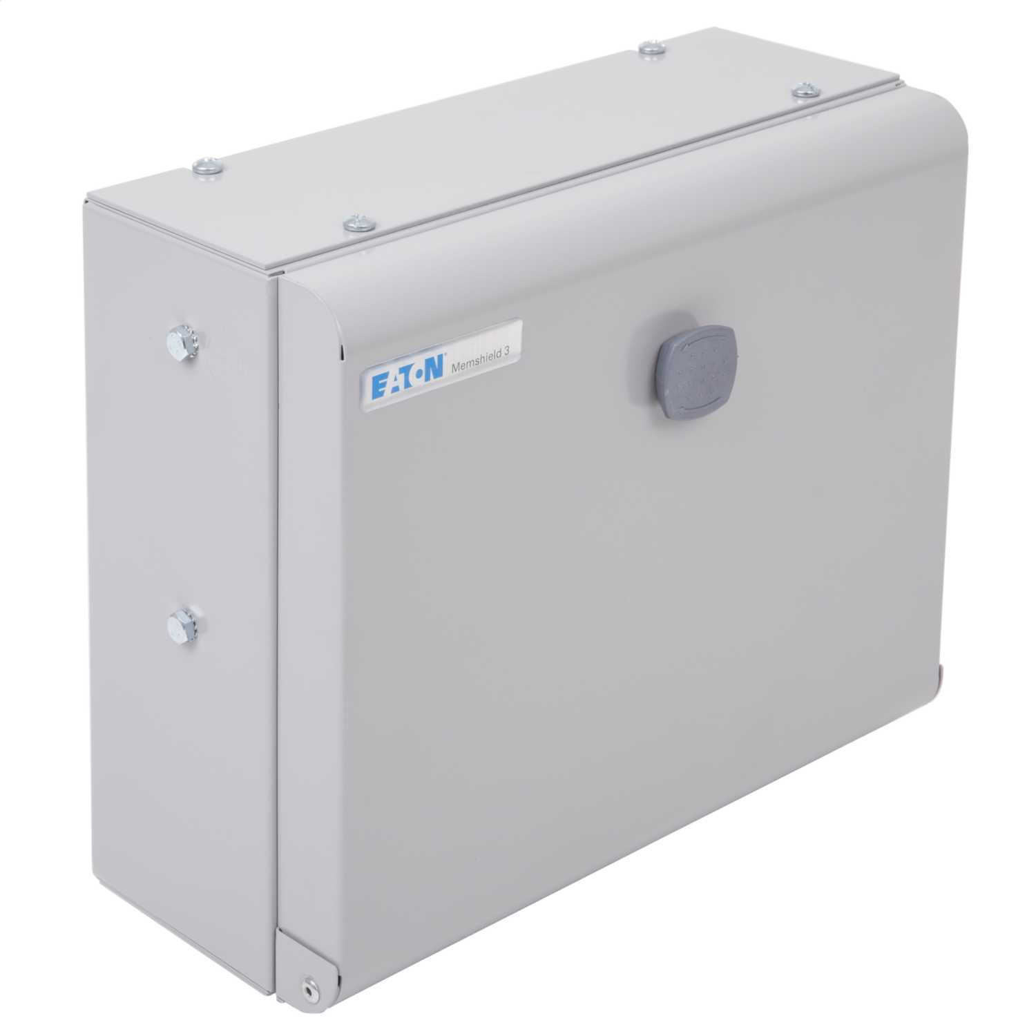 Eaton 9 Module Modular Enclosure with Din Rail Unglazed Door Grey