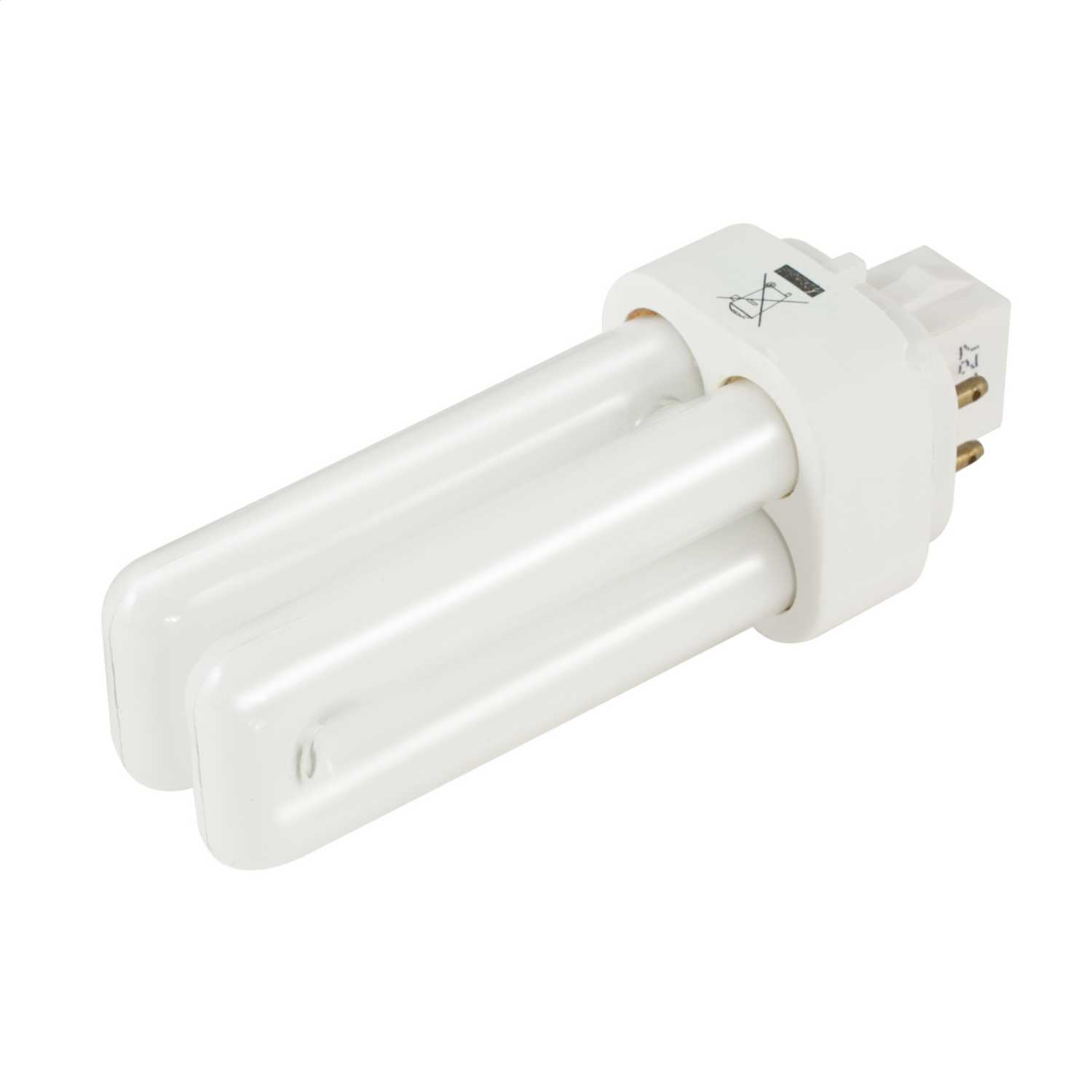 Fusion 10W G24Q1 4 Pin Dimmable Double Compact Fluorescent Lamp 3500K