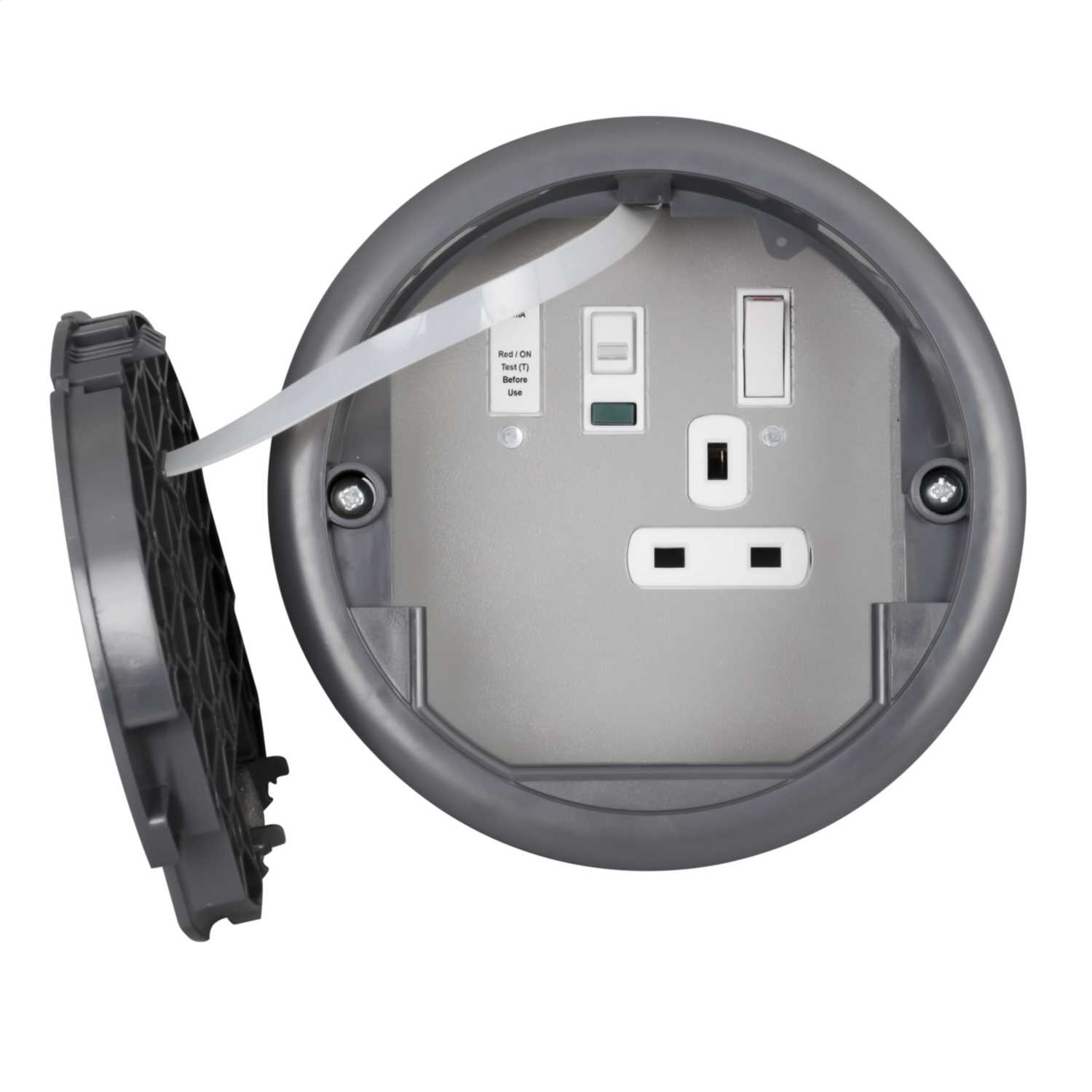 Electrak Floor Grommet 169mm Diameter with RCD Socket (EG0045) | CEF