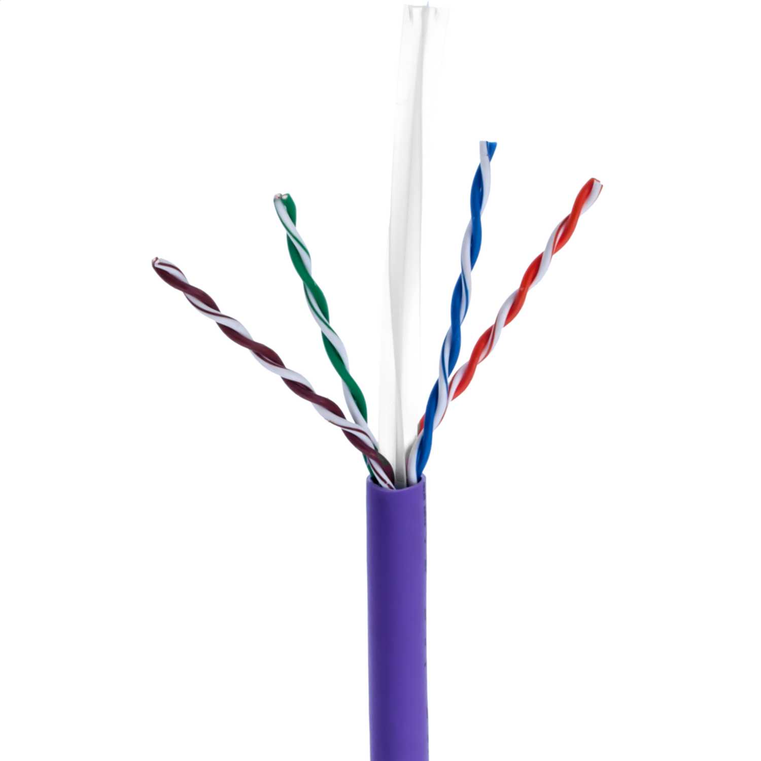 Emitex CAT6 Unshielded LSOH Twister Pair Cable Violet (Box of 305m