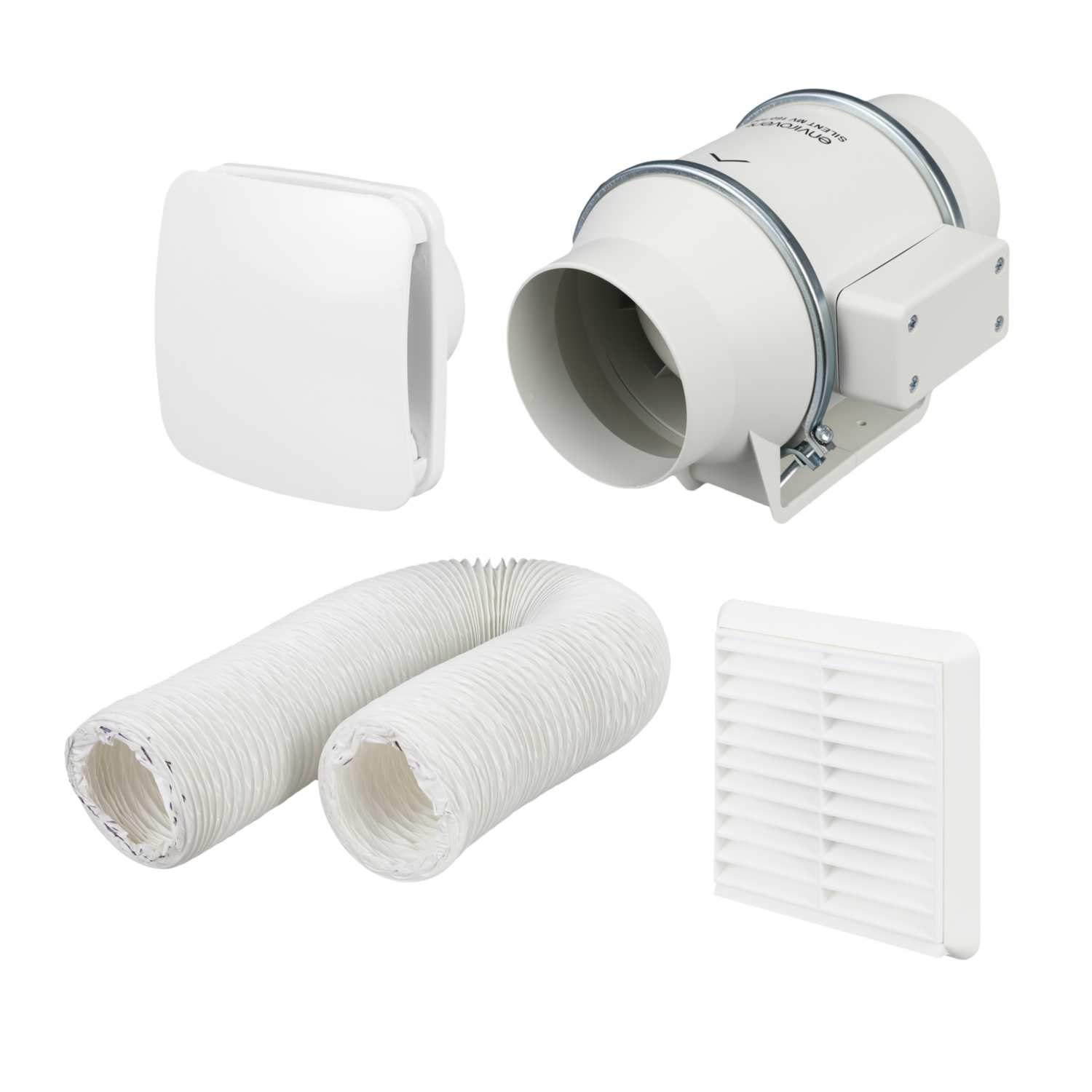 Envirovent Silent MV160 100mm 4" InDuct Fan Kit with Timer (SILMV160