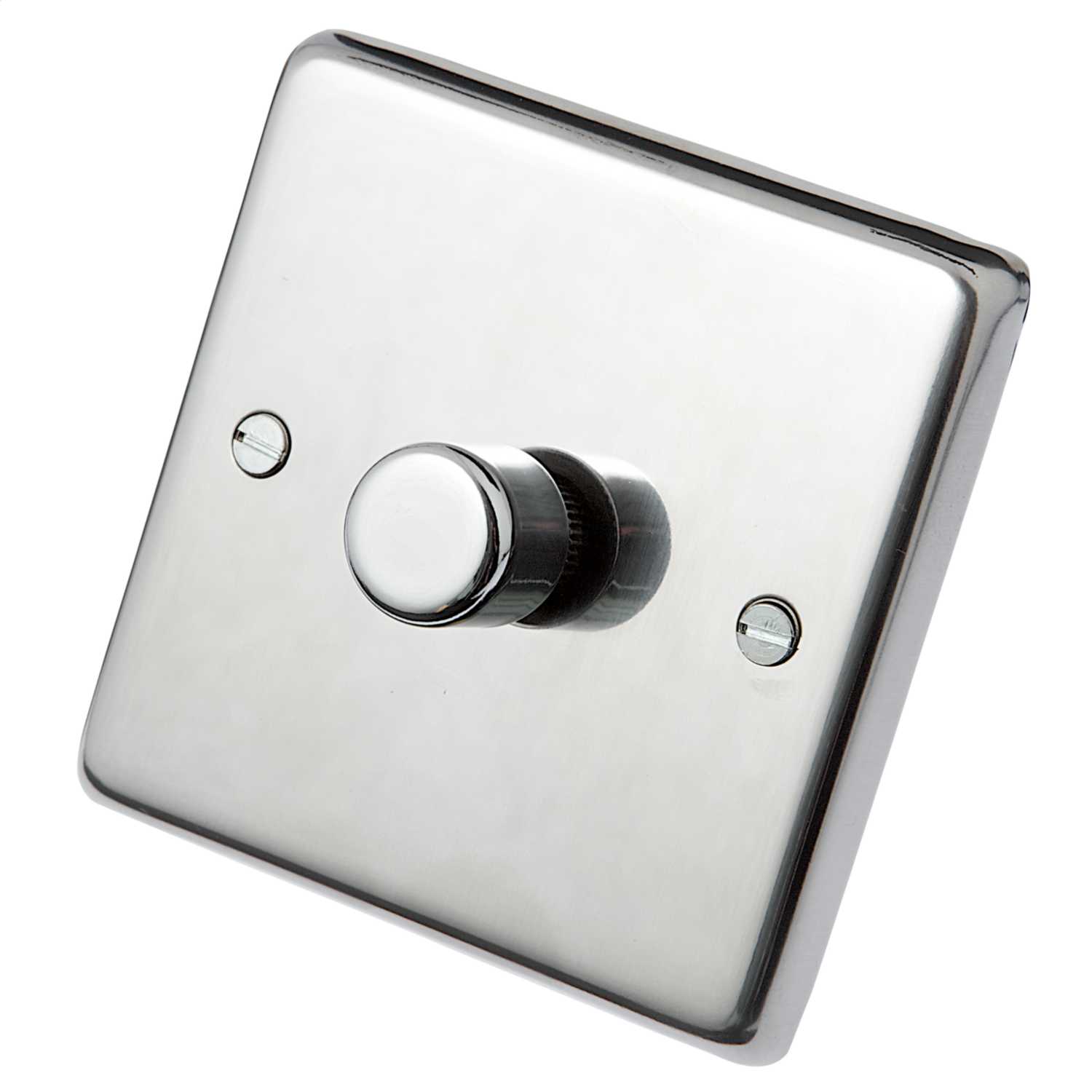 Eurolite 400W 1 Gang Dimmer Switch Polished Stainless Steel (PSS1D400
