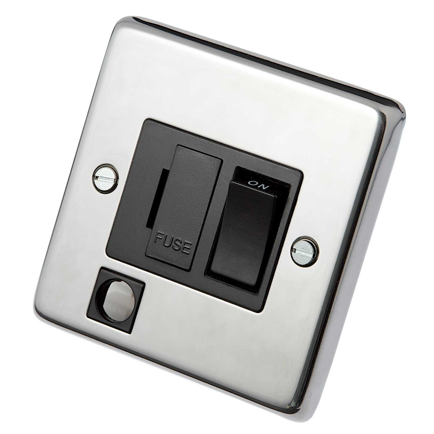 Eurolite 13A DP Switched Fuse Spur With Flex Outlet Black Insert ...