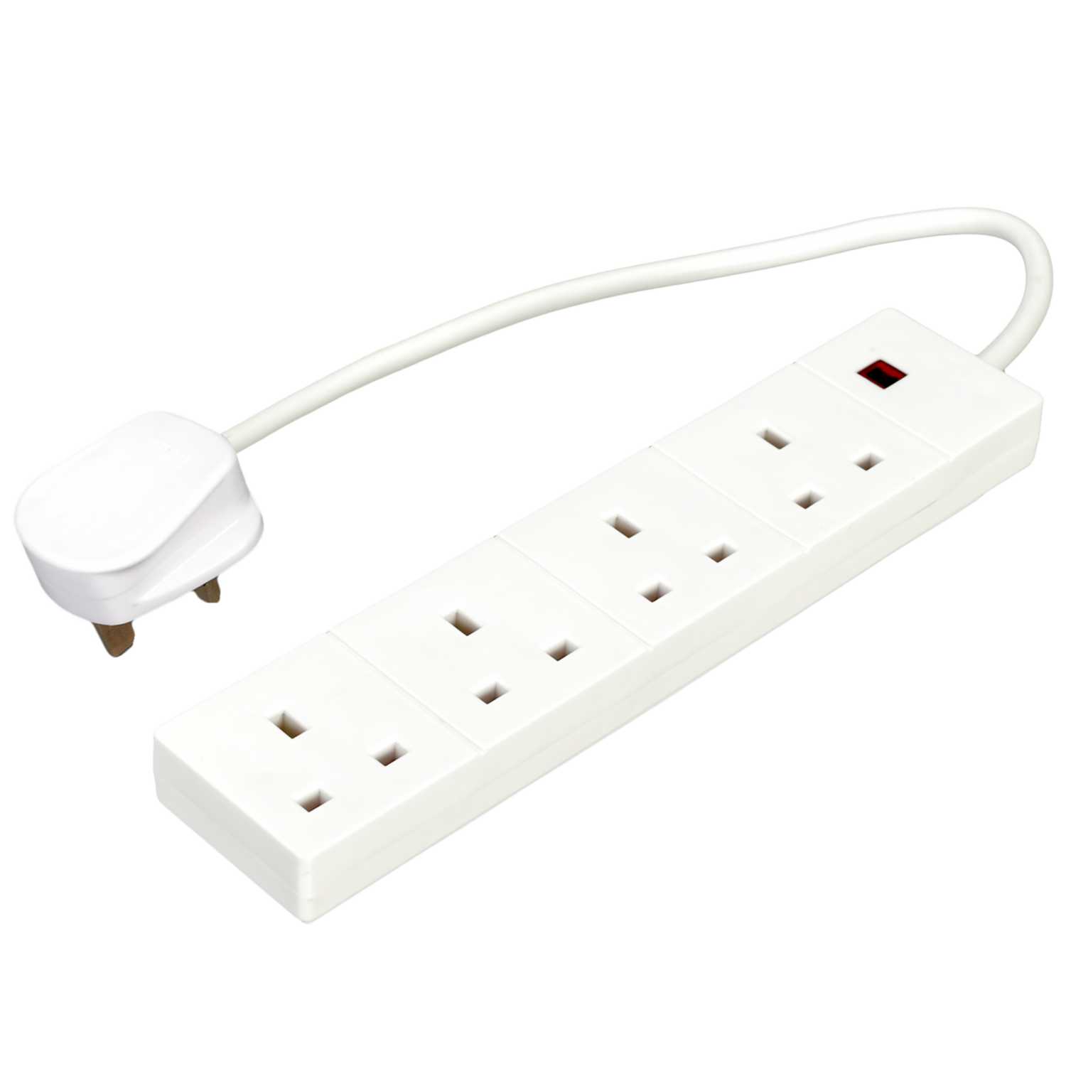 F4P 13A 0.5m 4 Gang Extension Lead with Neon (413TSL500) CEF