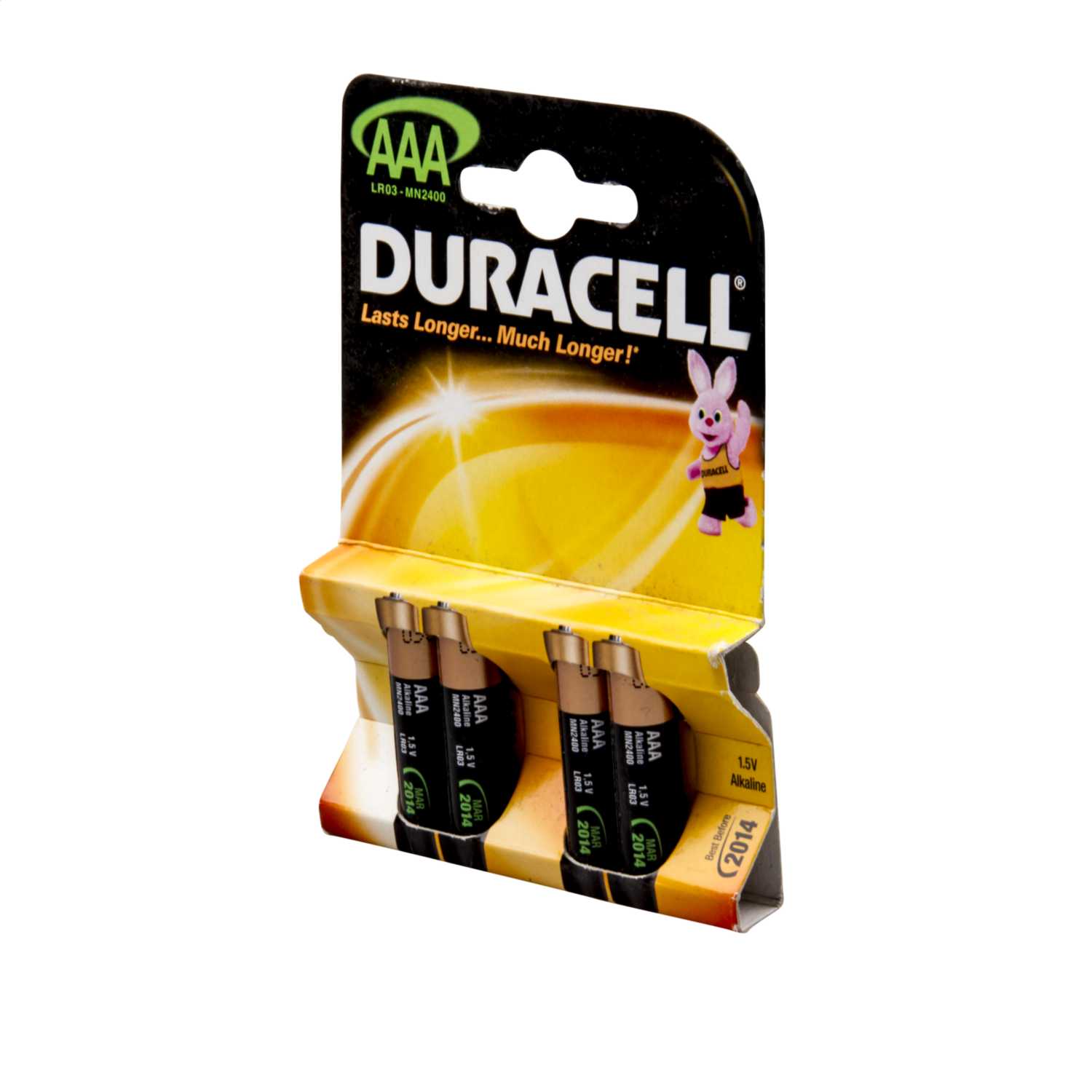 Duracell 1.5V AAA MN2400 Alkaline Battery (Pack of 4) (DURBASE AAA 4 S