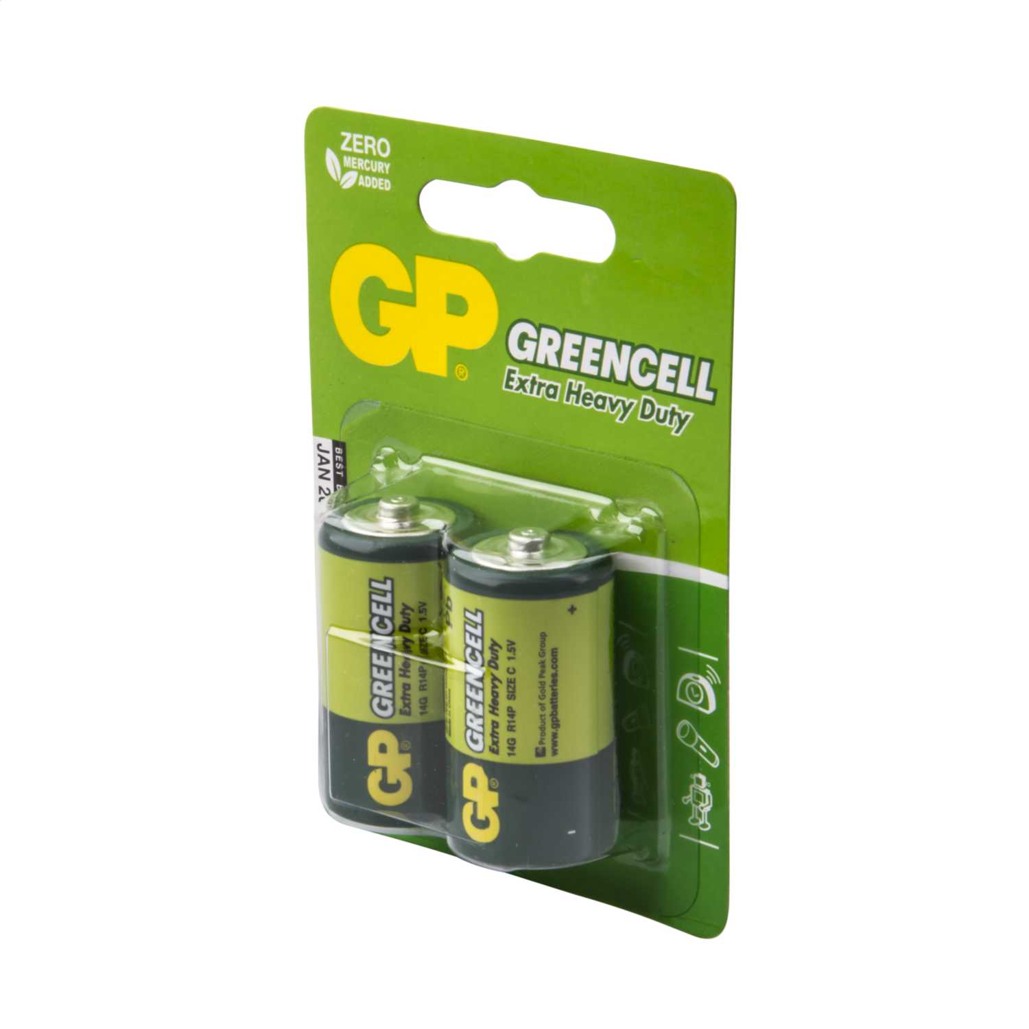 1.5V C MN1400 Zinc Chloride Battery (Pack of 2) ( GP14GC2 ) CEF