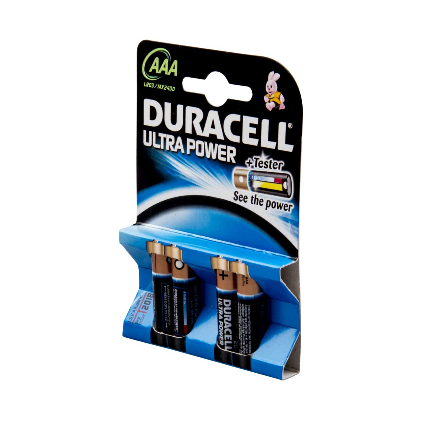 Duracell 1.5V AAA MN2400 Alkaline Battery (Pack of 4) (M3 ALKAAAK4) CEF