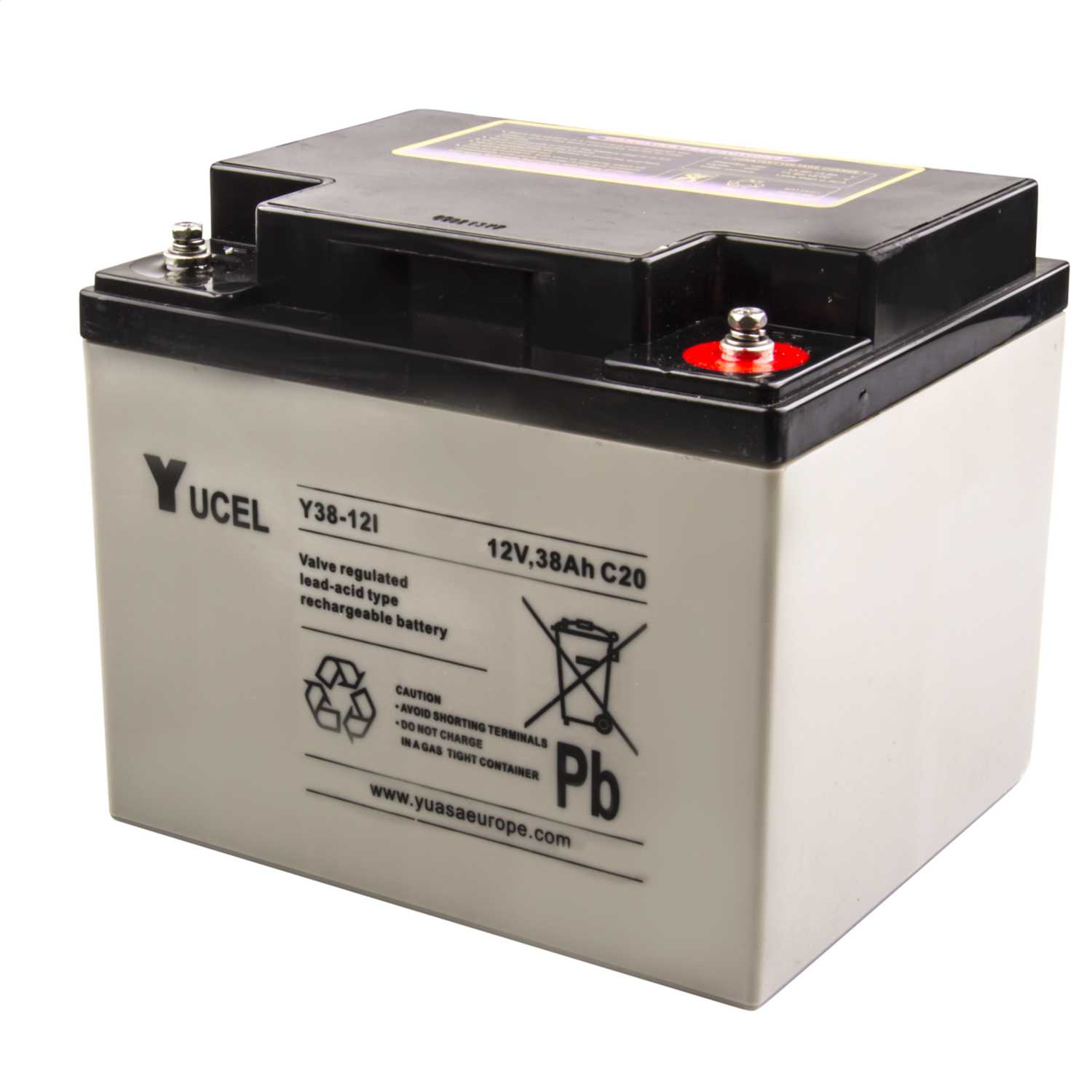 Yuasa 38Ah 12V Sealed Lead Acid Yucel Battery (Y3812) CEF