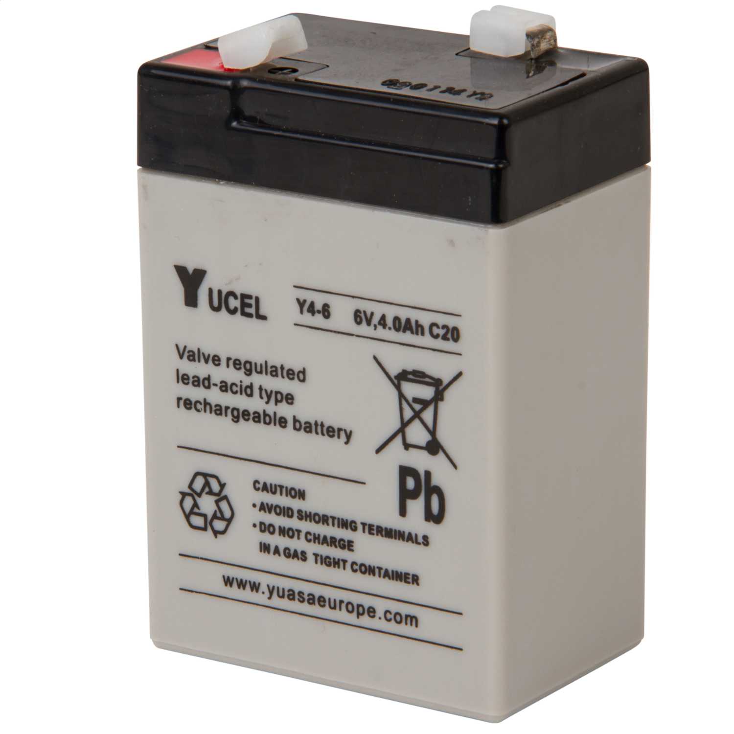 Yuasa 4Ah 6V Sealed Lead Acid Yucel Battery (Y4-6) | CEF