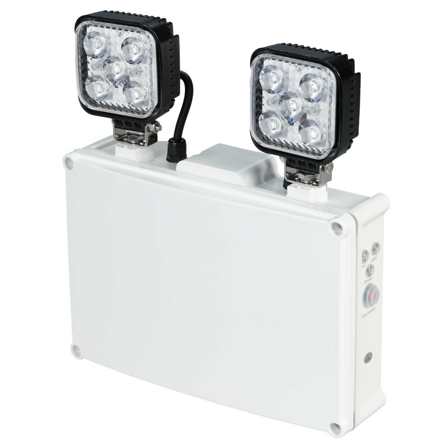 Lightsafe 10W LED Non Maintained Emergency Twinspot with Self Test IP65
