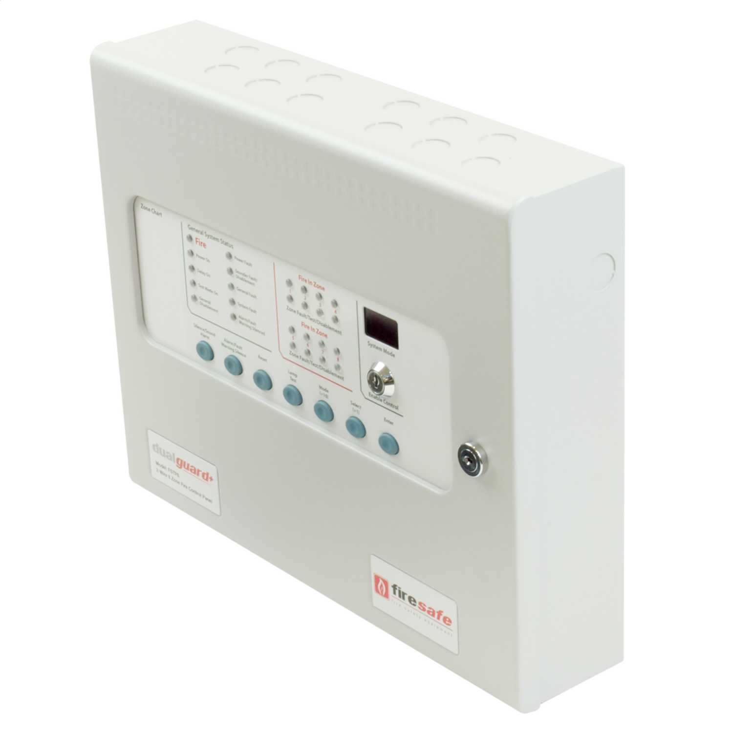 Dualguard+ 8 Zone 2 Wire Fire Panel with Batteries (FSTP8) CEF