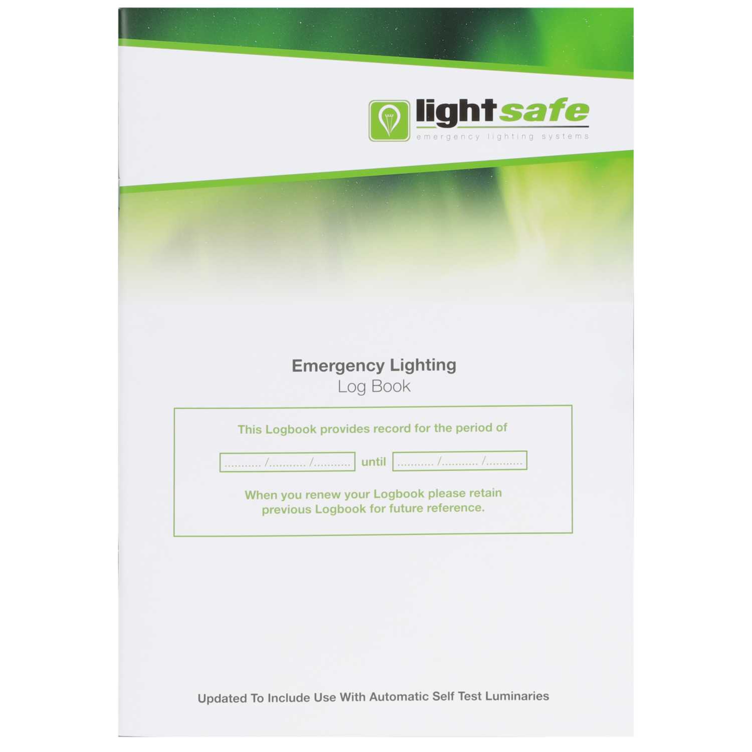 Lightsafe Emergency Lighting Log Book (LSLOGBOOK) CEF