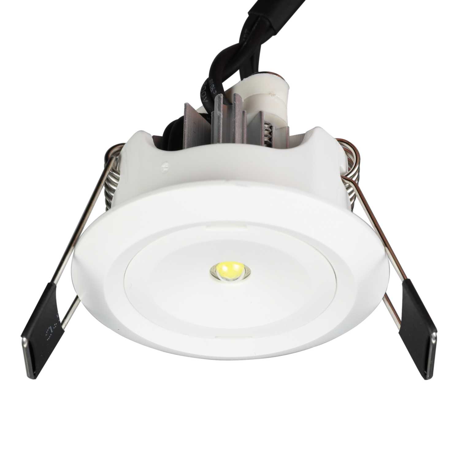 Fusion 1W LED Non Maintained Emergency Downlight White (FE3D1) CEF