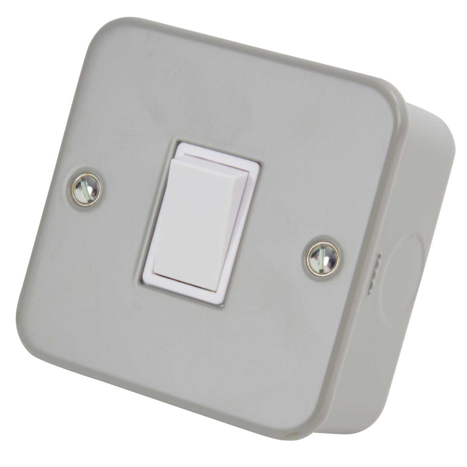 Schneider GET Exclusive 10A 1 Gang 2 Way Switch Metal Clad (GMC1012) | CEF