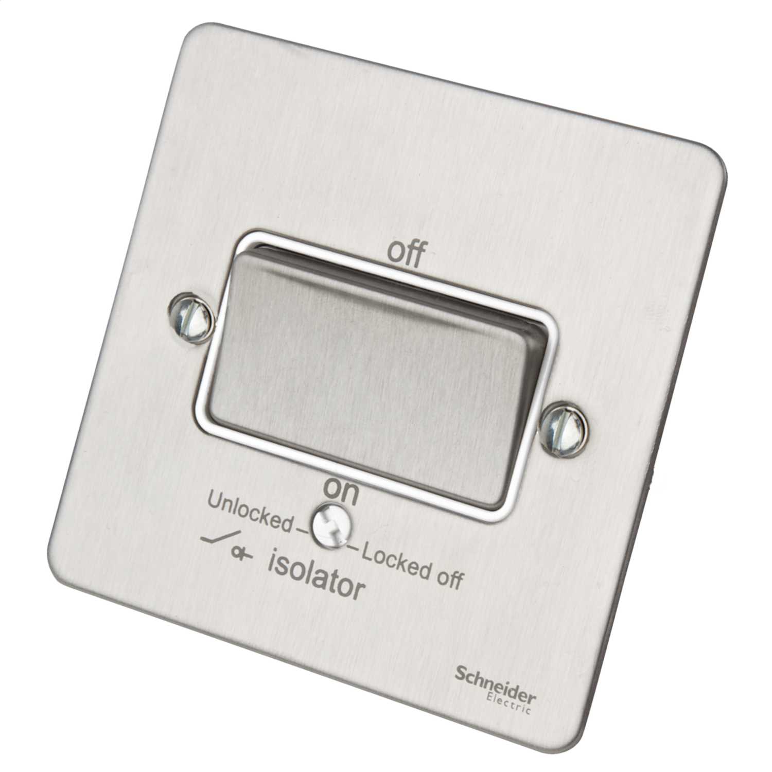 Schneider GET Ultimate Flat Plate 16A Triple Pole Fan Isolator Switch