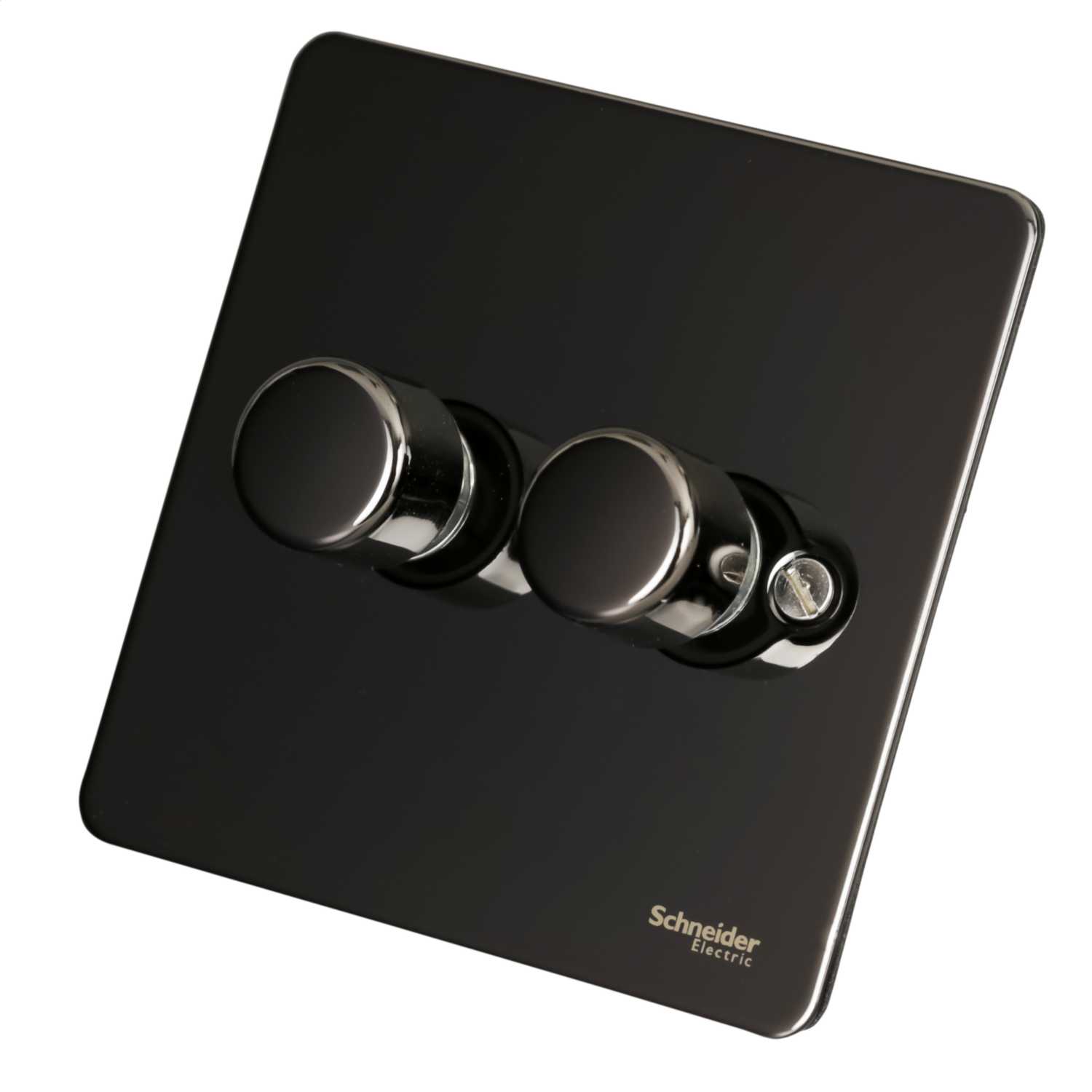 Schneider GET Ultimate Flat Plate 100W 2 Gang 2 Way LED Dimmer Switch