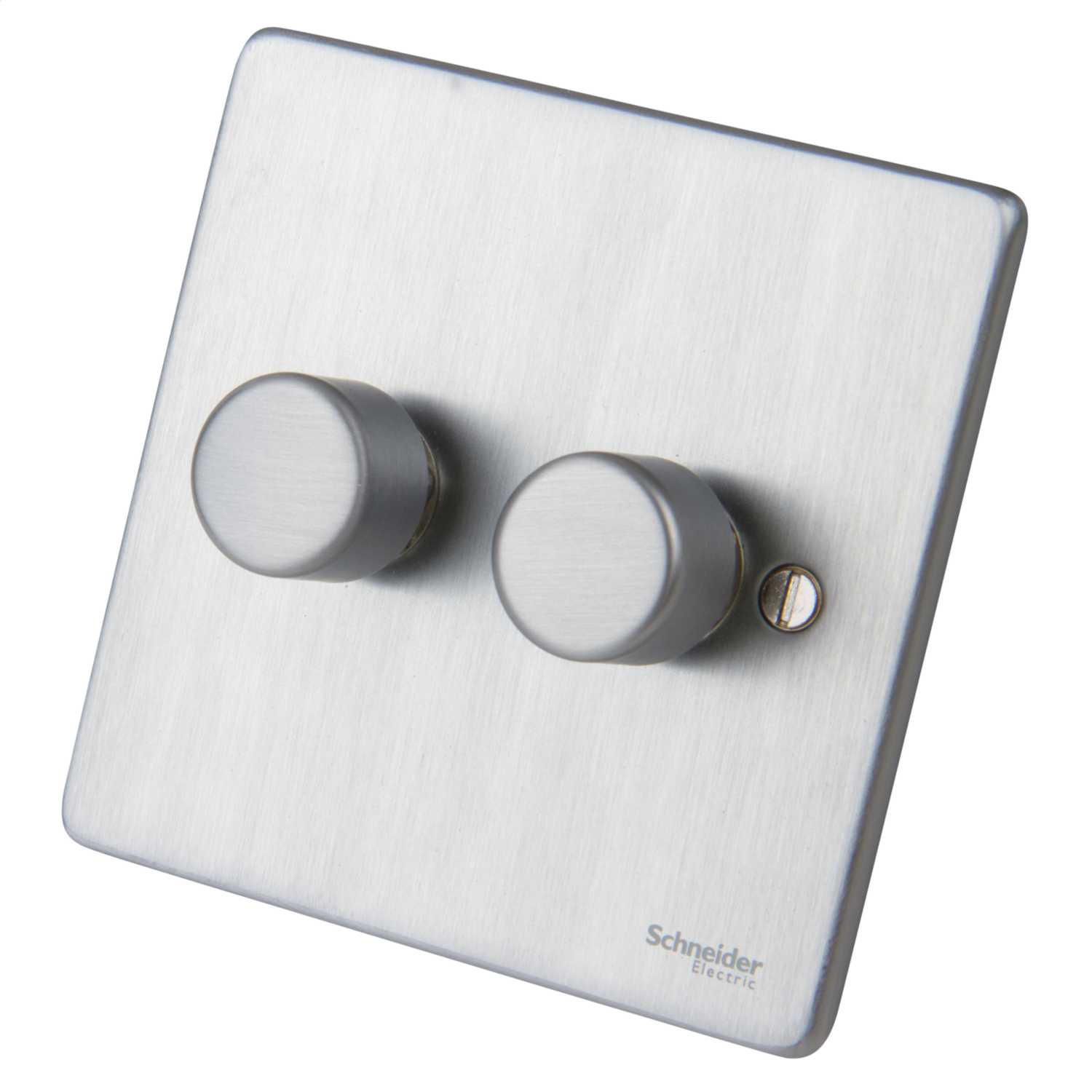 GET Ultimate 250W 2 Gang 2 Way Dimmer Switch Brushed Chrome (GU6522BC