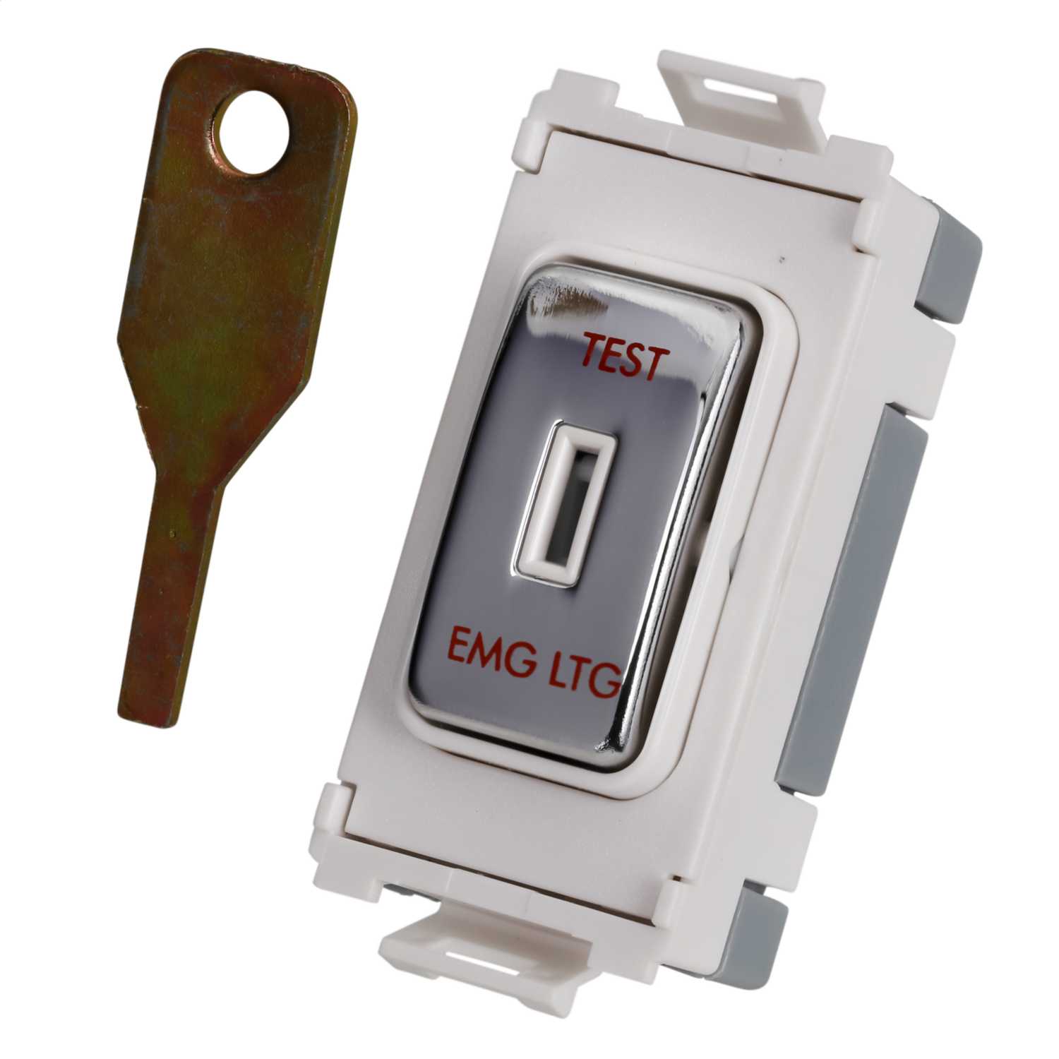 Schneider GET Ultimate 20A 2 Way Grid Key Switch Marked Test Emg Ltg 