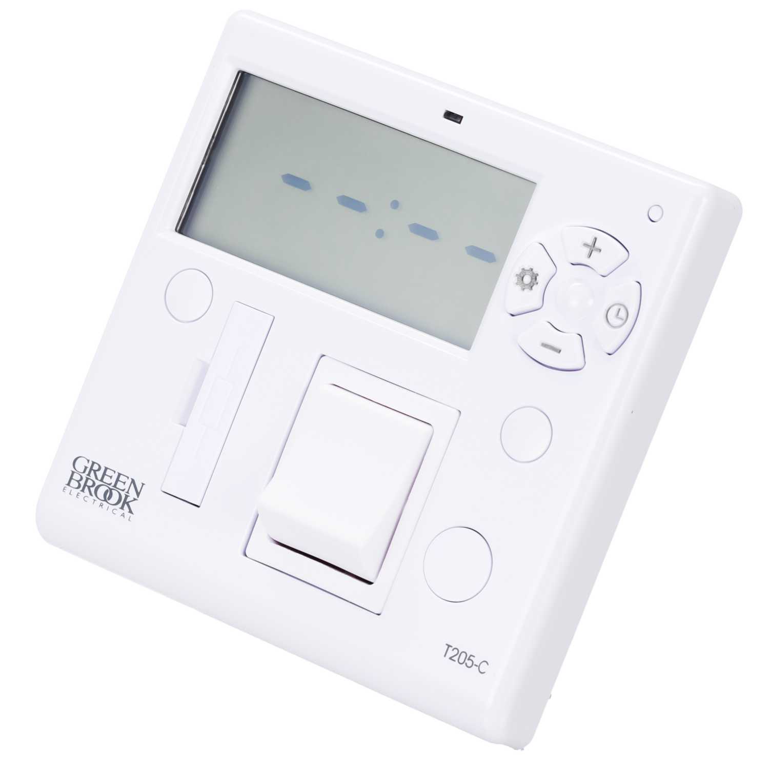 Greenbrook 7 Day Fused Timer Spur Switch Boost Control Panel For Lights Heating Greenbrook 7 Day Fused Timer Spur Switch Boost Control Panel For Lights Heating