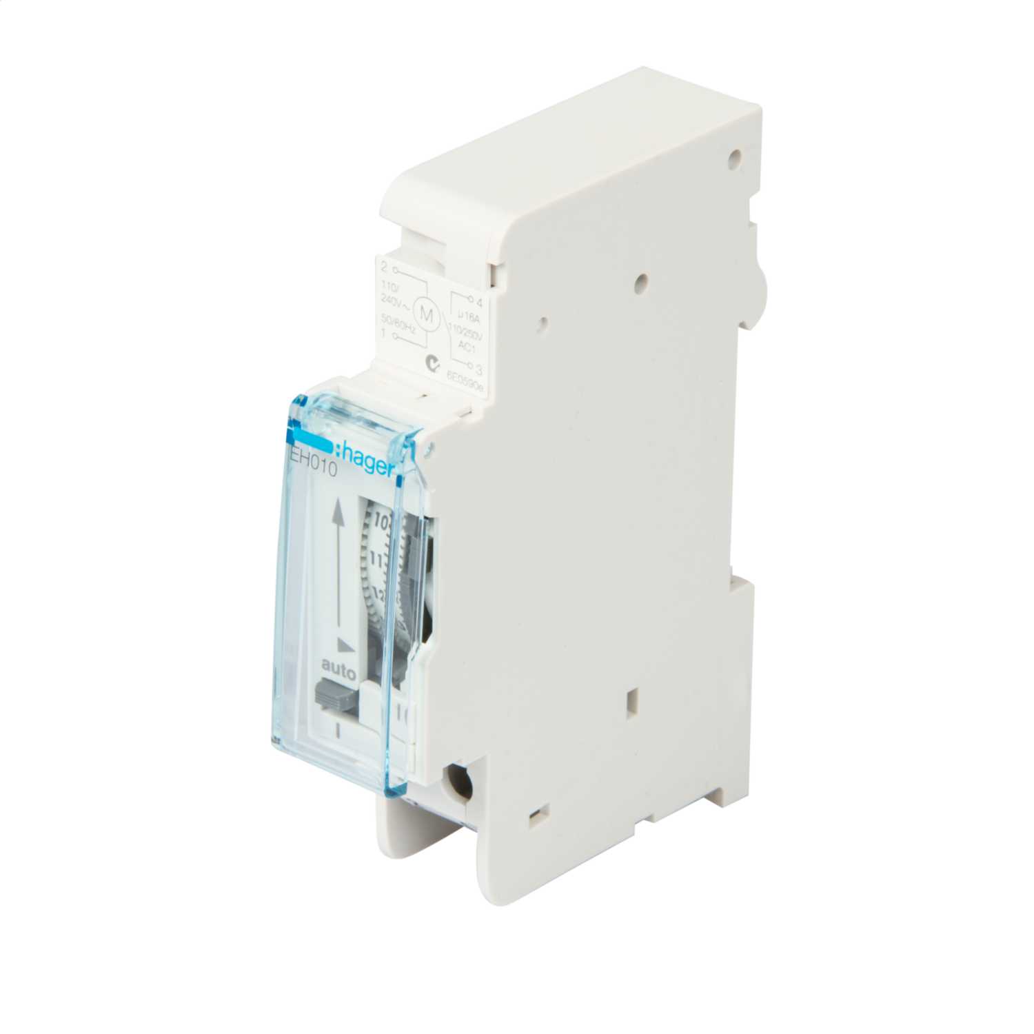 Hager 1 Channel 16A 1 Module Daily Time Switch without Failure Reserve