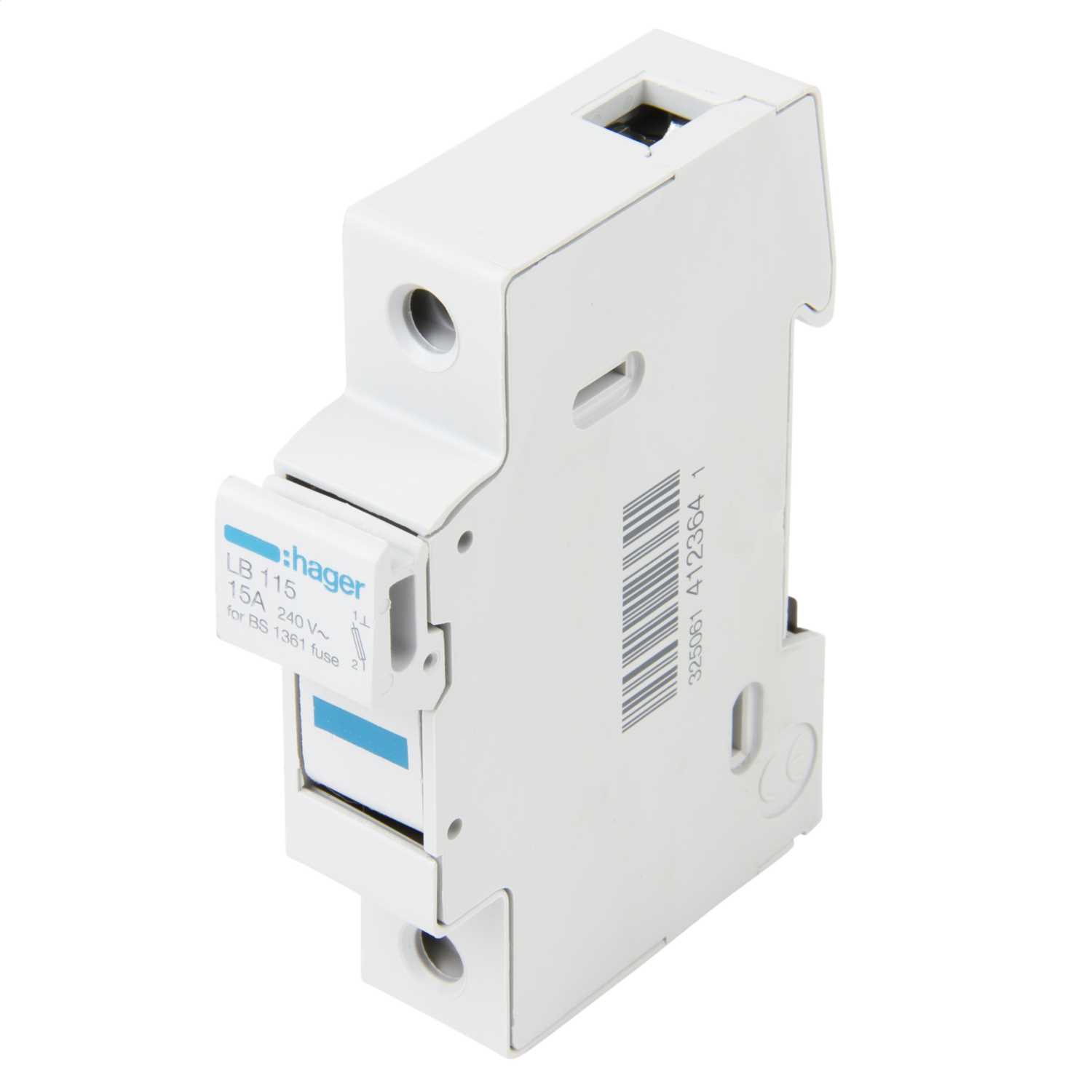 Hager 15A 230V BS 1361 Fuse Carrier Blue (LB115) CEF